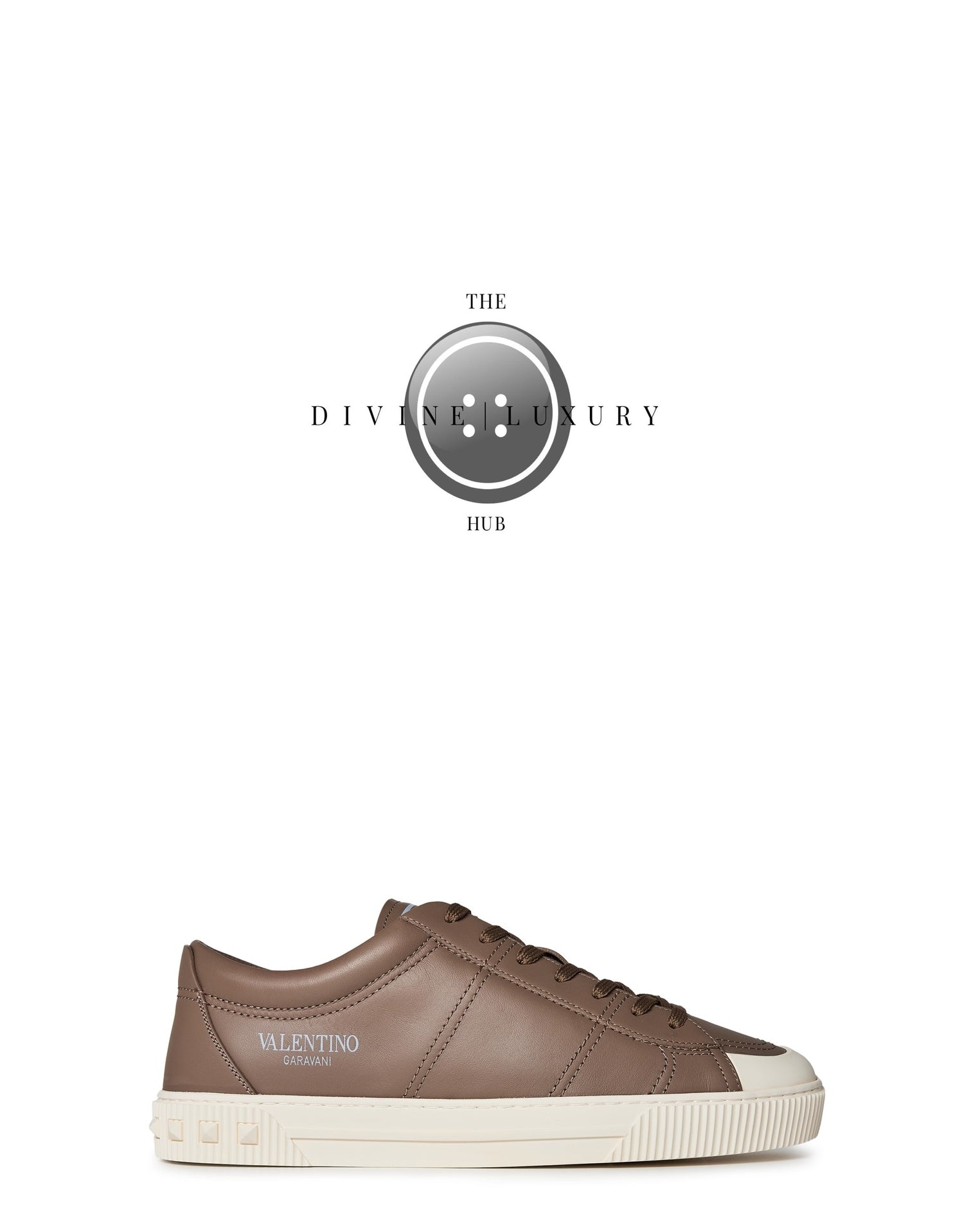 LUXURY HUB VALENTINO GARAVANI CITY PLANET LEATHER TRAINERS