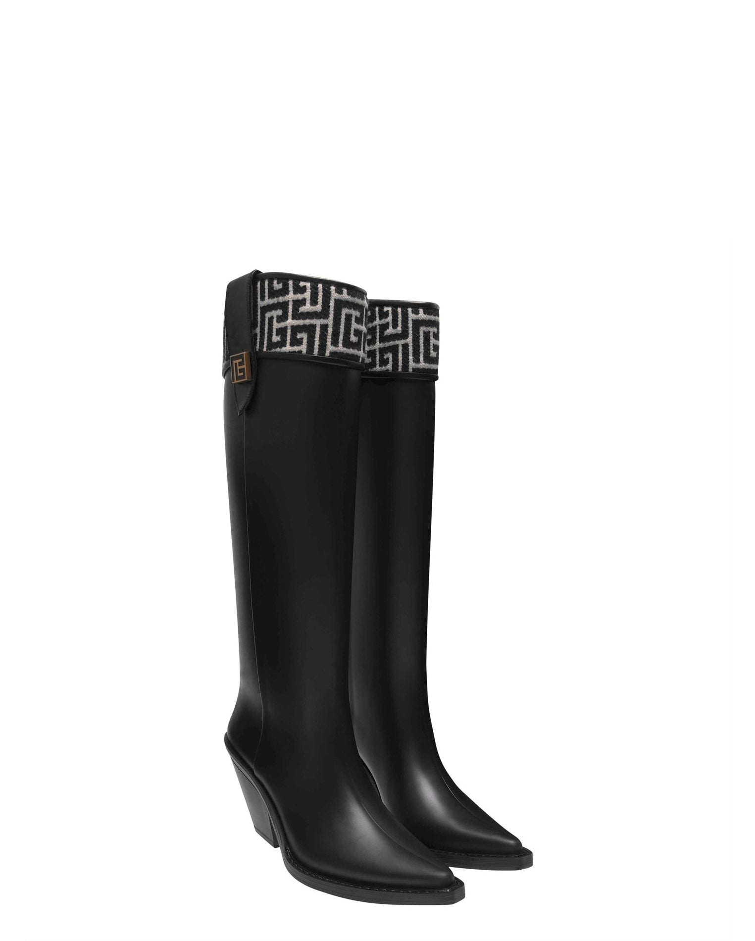 LUXURY HUB BALMAIN TESS RUBBER BOOTS