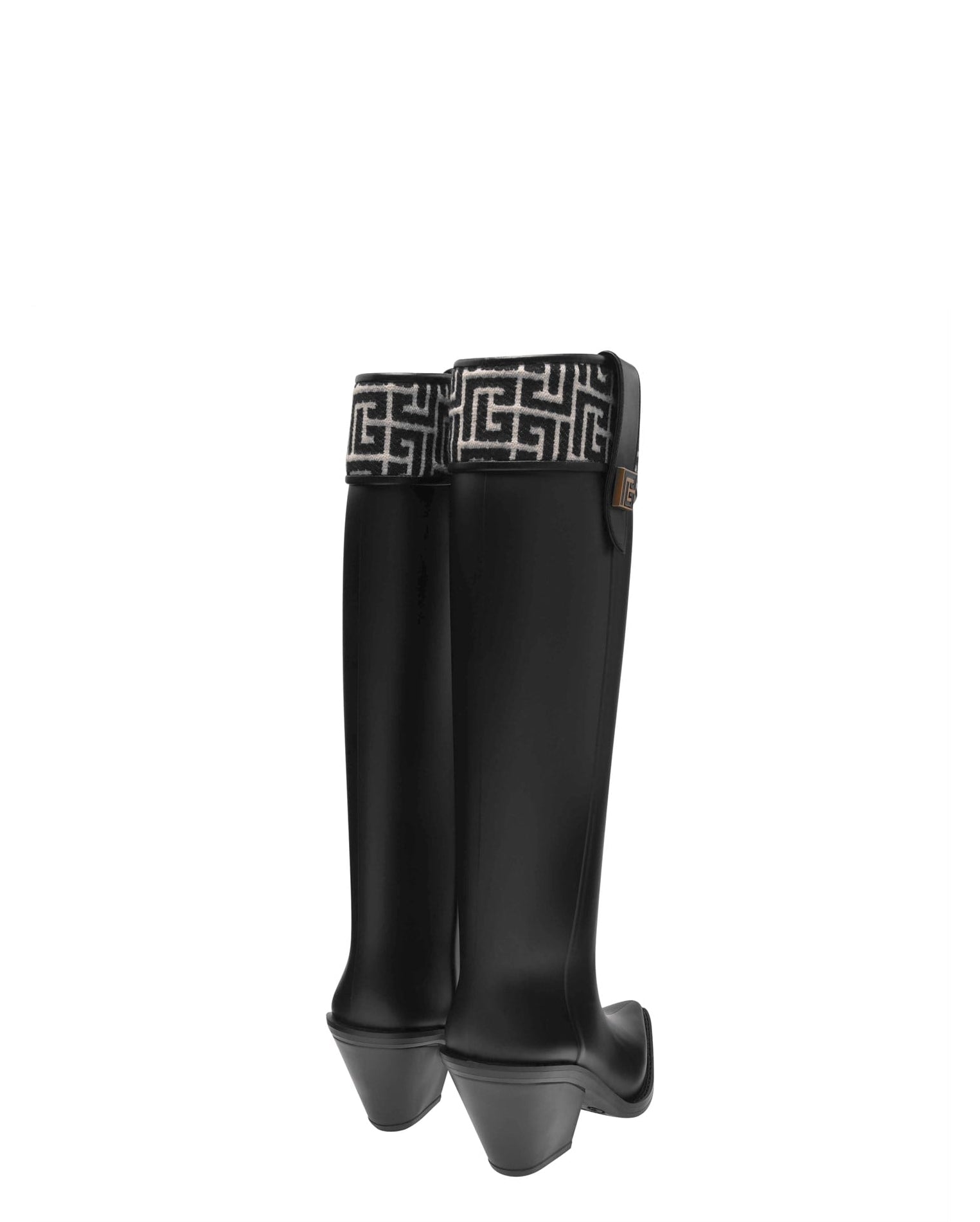 LUXURY HUB BALMAIN TESS RUBBER BOOTS