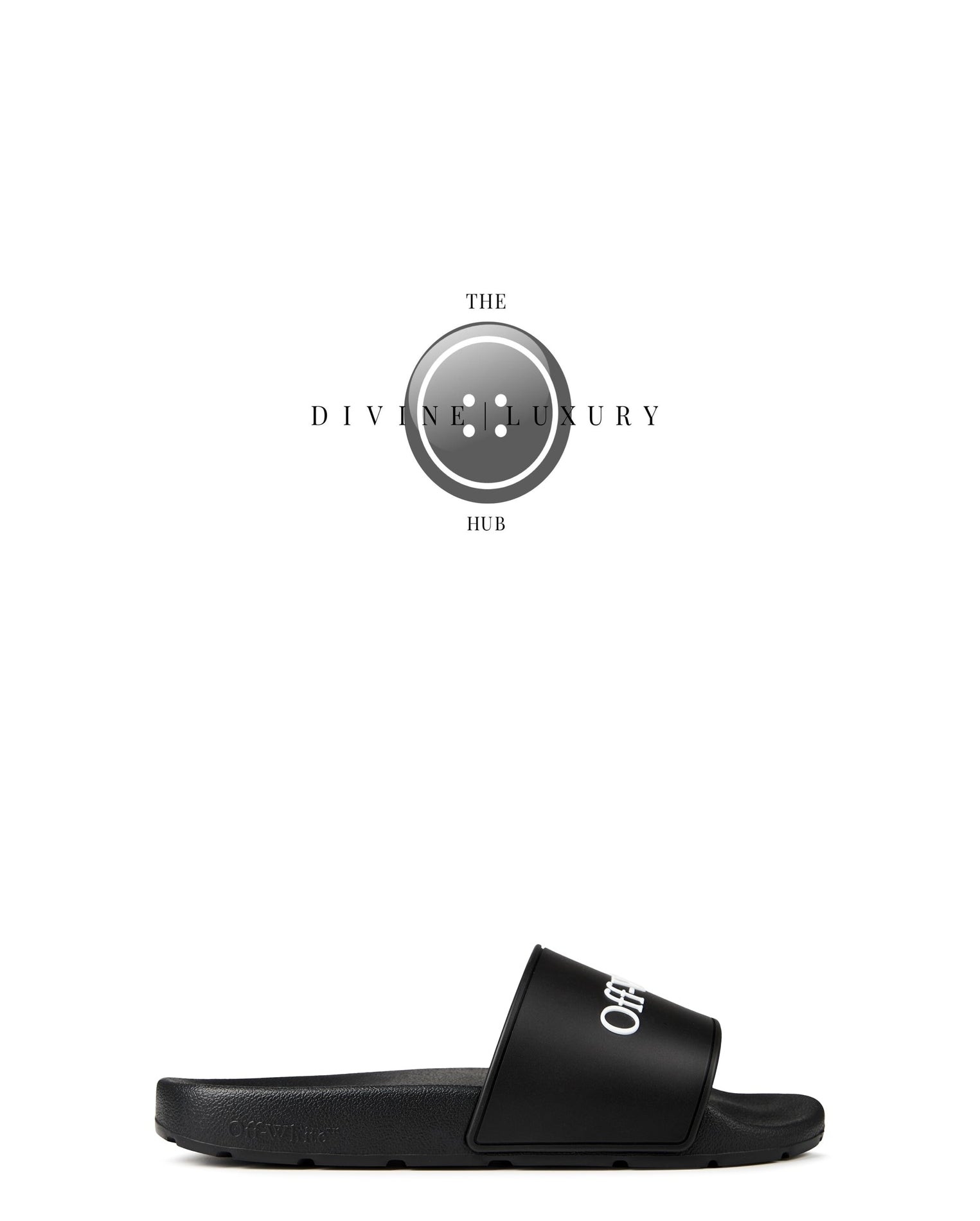 LUXURY HUB OFF WHITE OFF BOOKISH LOGO SLIDERS