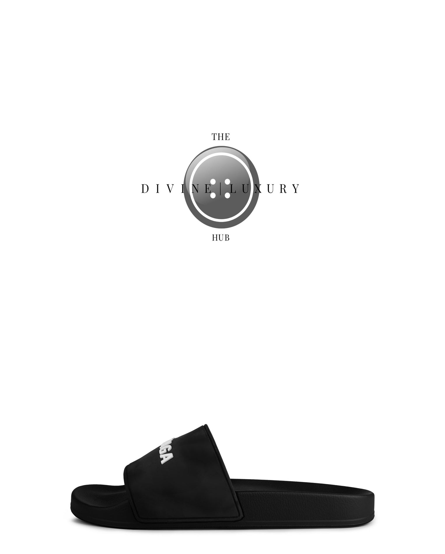 LUXURY HUB BALENCIAGA LOGO SLIDERS