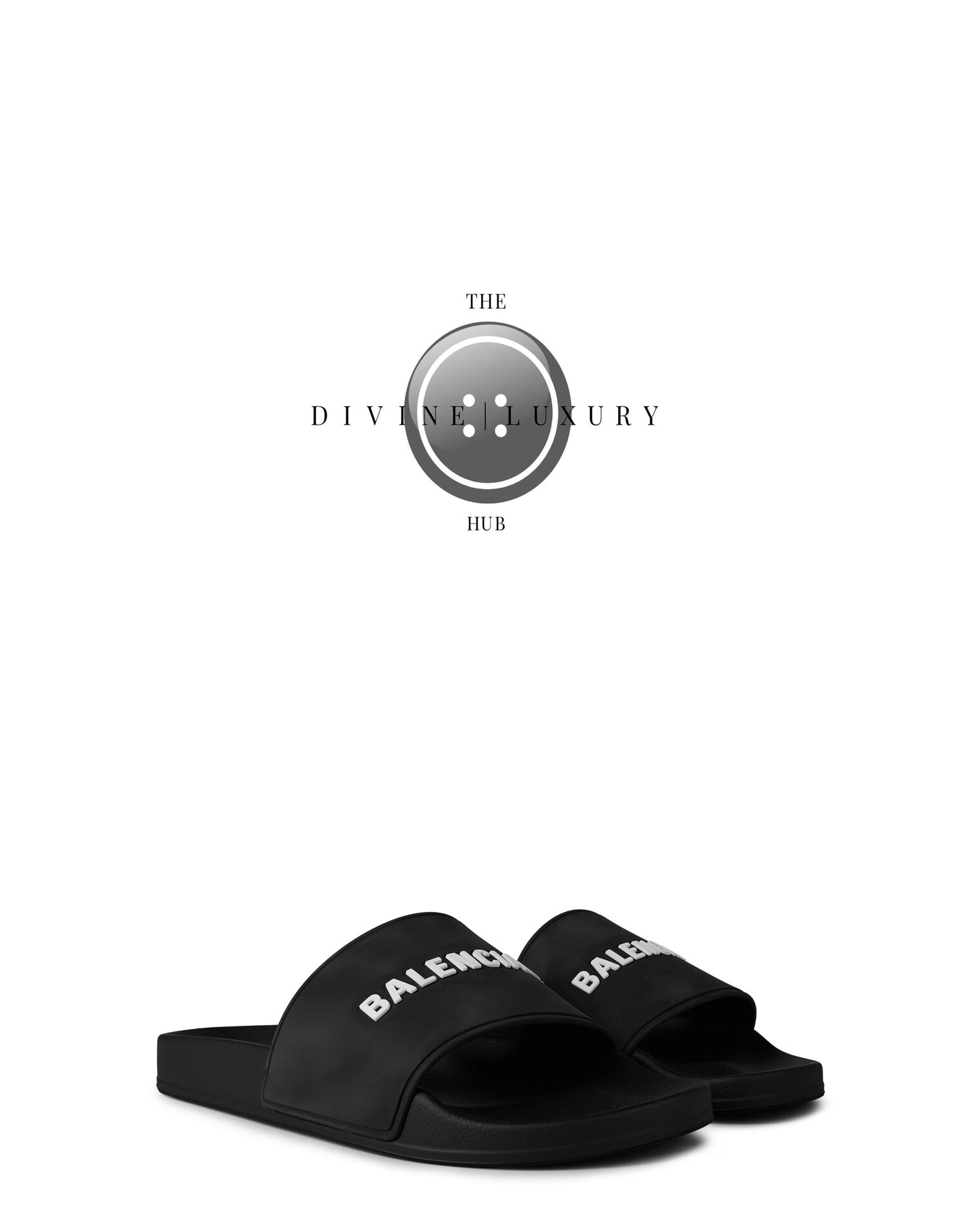 LUXURY HUB BALENCIAGA LOGO SLIDERS