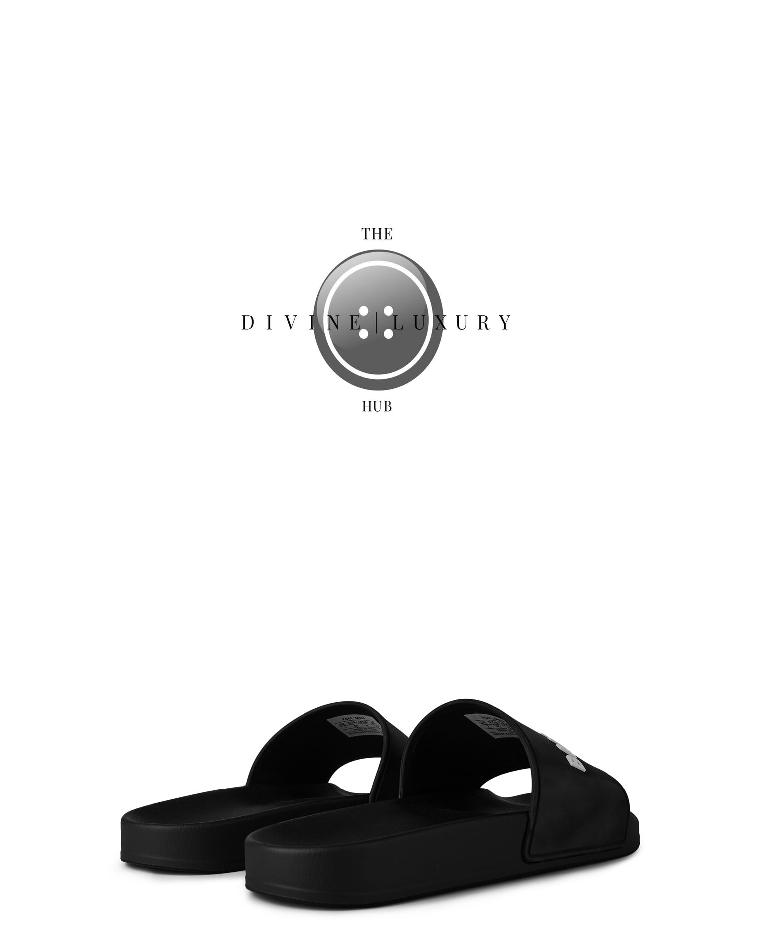 LUXURY HUB BALENCIAGA LOGO SLIDERS