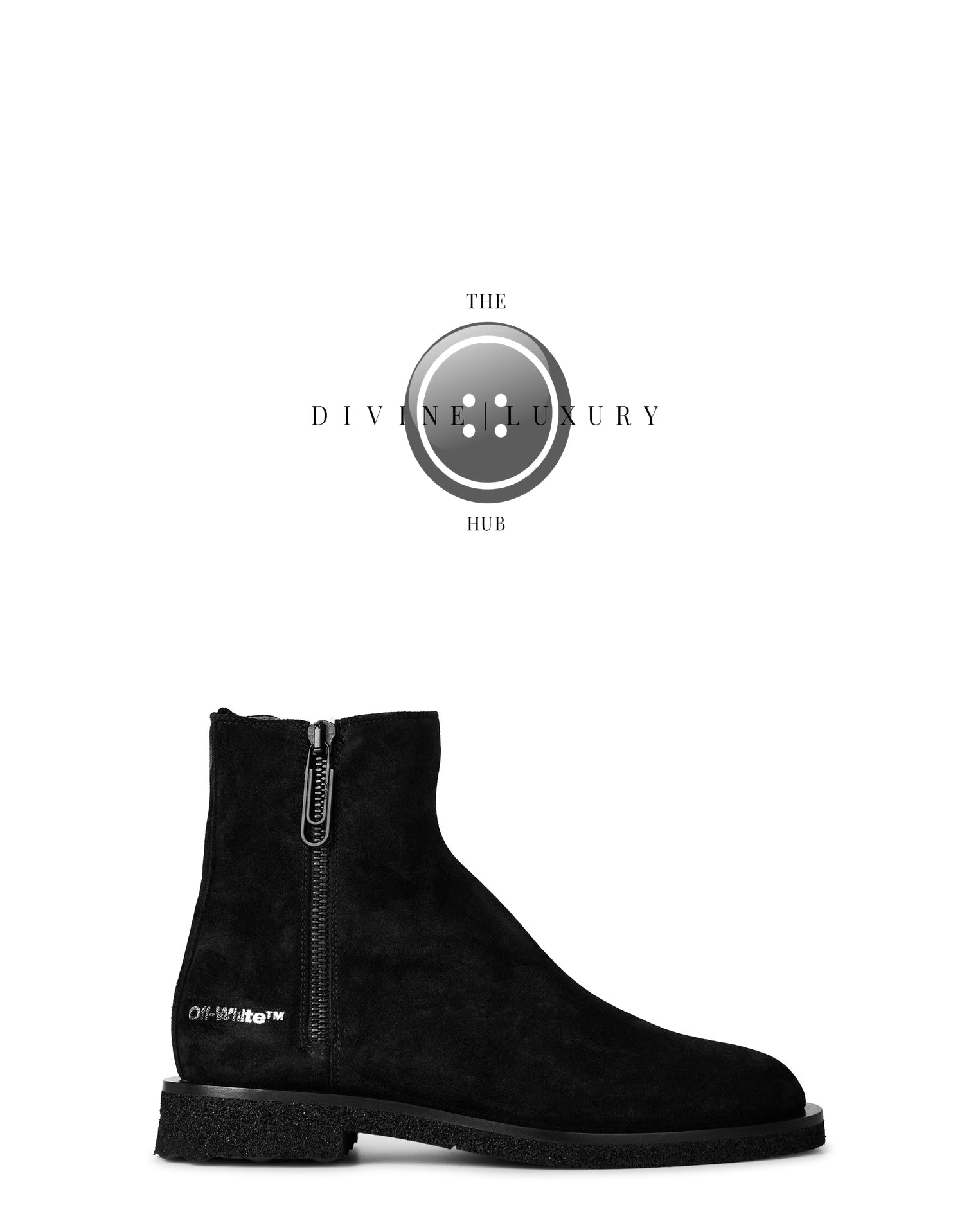 LUXURY HUB OFF WHITE OFF SPONGE ANK BOOTS