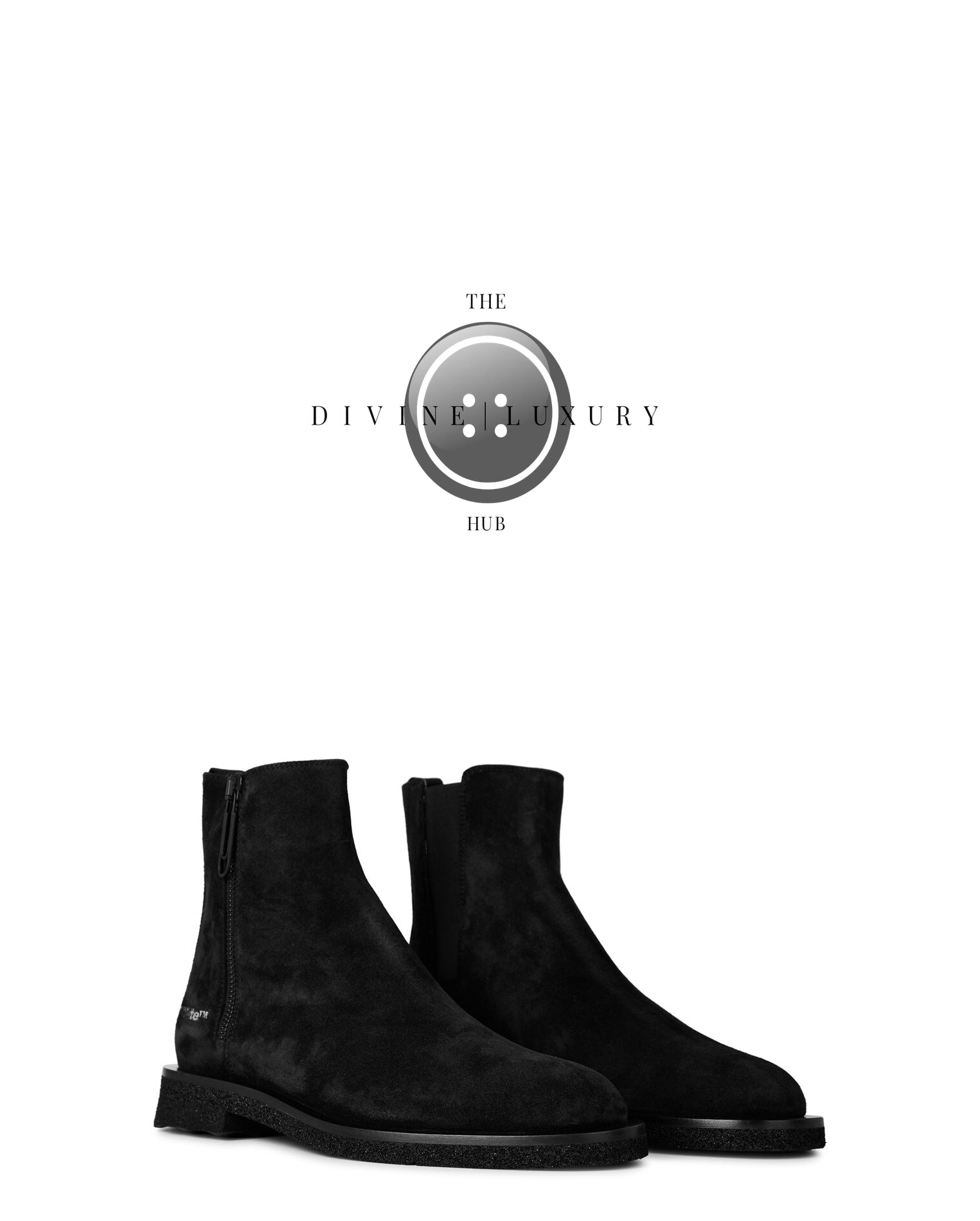 LUXURY HUB OFF WHITE OFF SPONGE ANK BOOTS