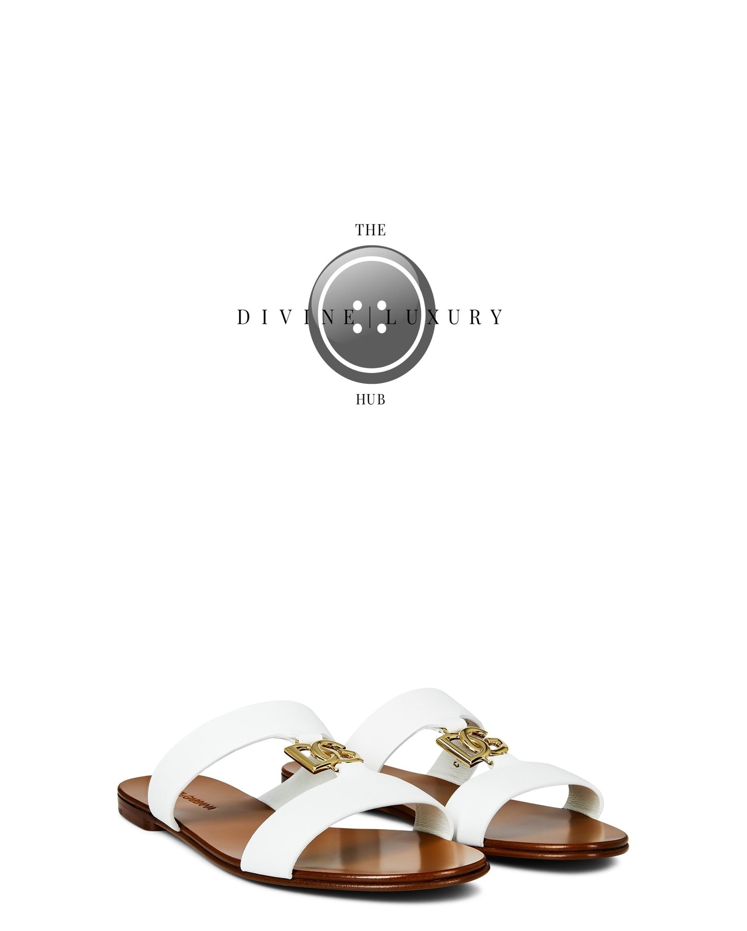 LUXURY HUB DOLCE AND GABBANA DG LOGO SANDAL