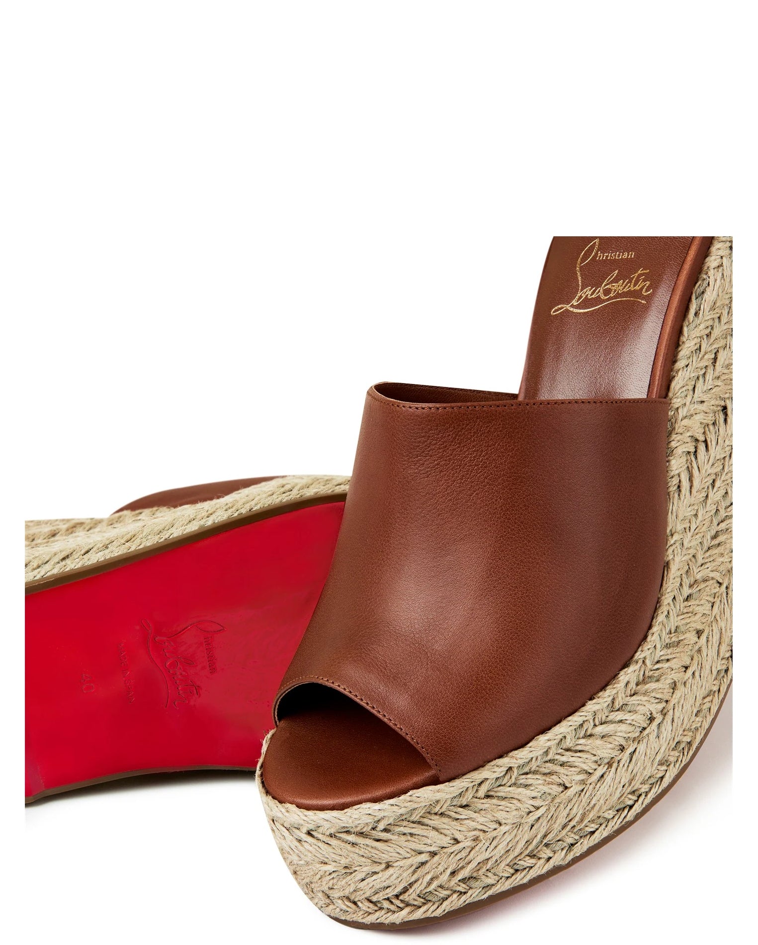 LUXURY HUB CHRISTIAN LOUBOUTIN ARIELLA ZEPPA HEELED ESPADRILLES