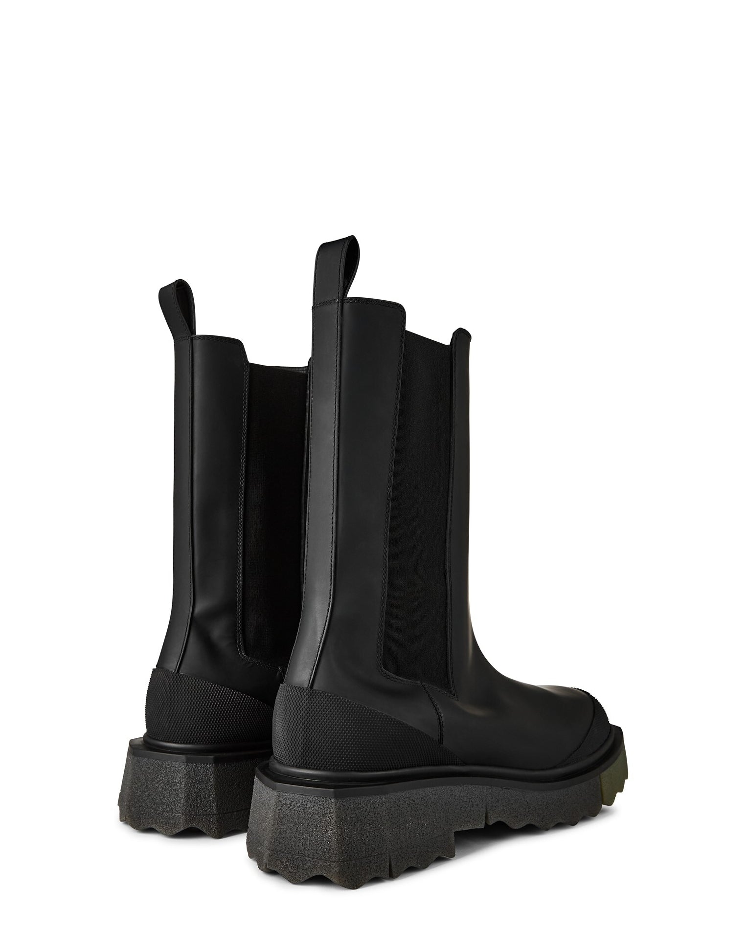 LUXURY HUB OFF WHITE OFF CALF SPONGE BOOTS