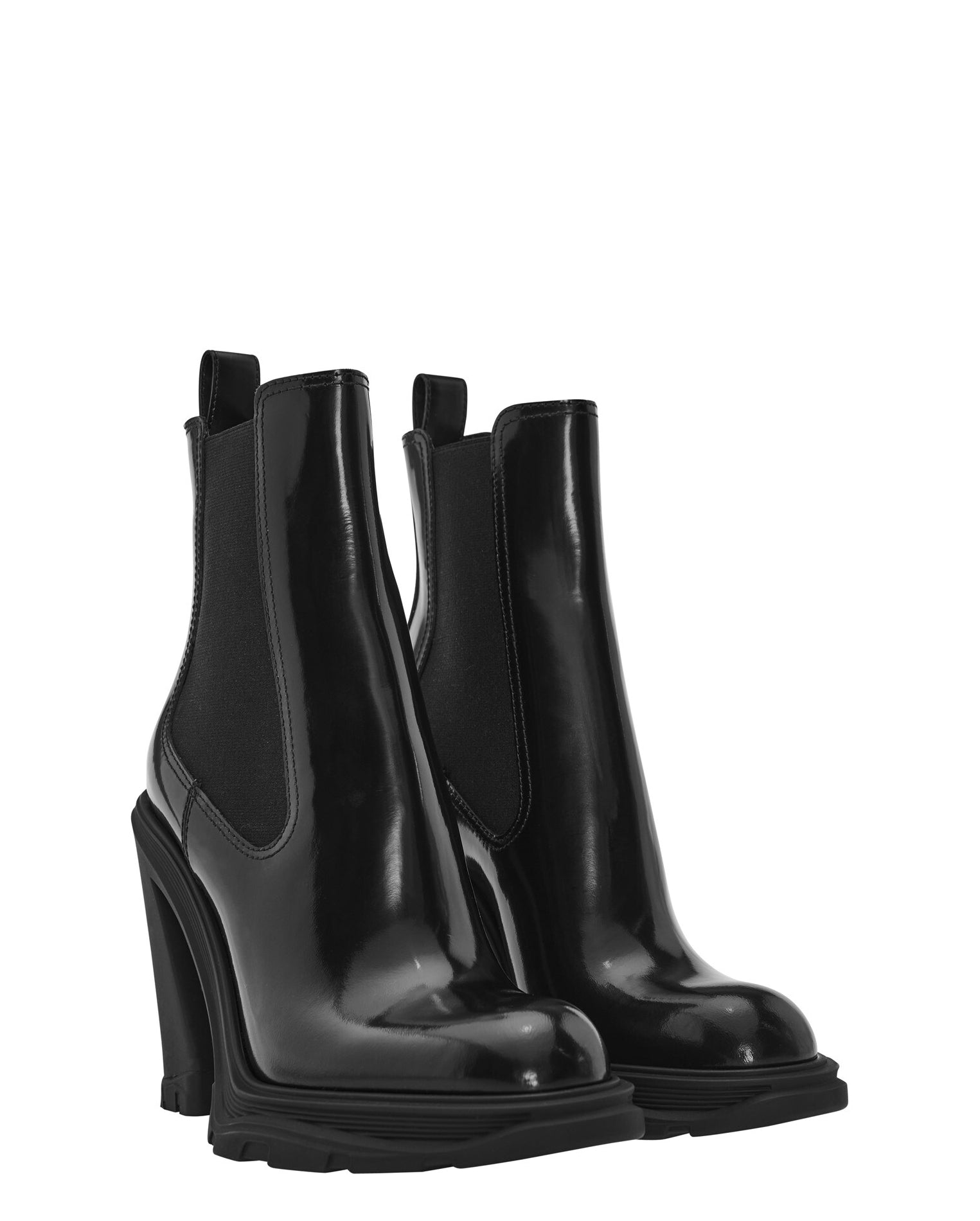 LUXURY HUB ALEXANDER MCQUEEN TREAD HEELED BOOTS