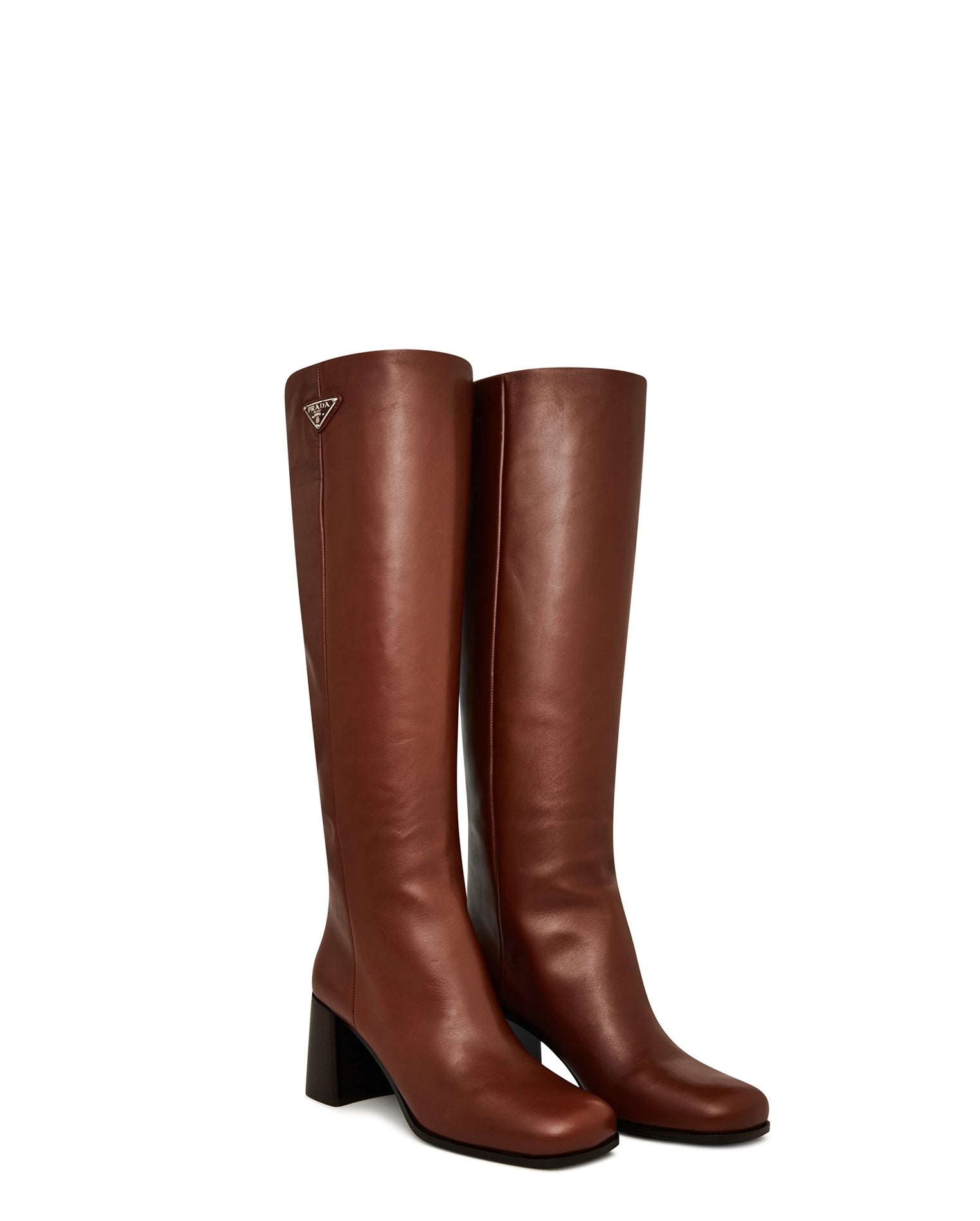 LUXURY HUB PRADA LEATHER KNEE HIGH BOOTS