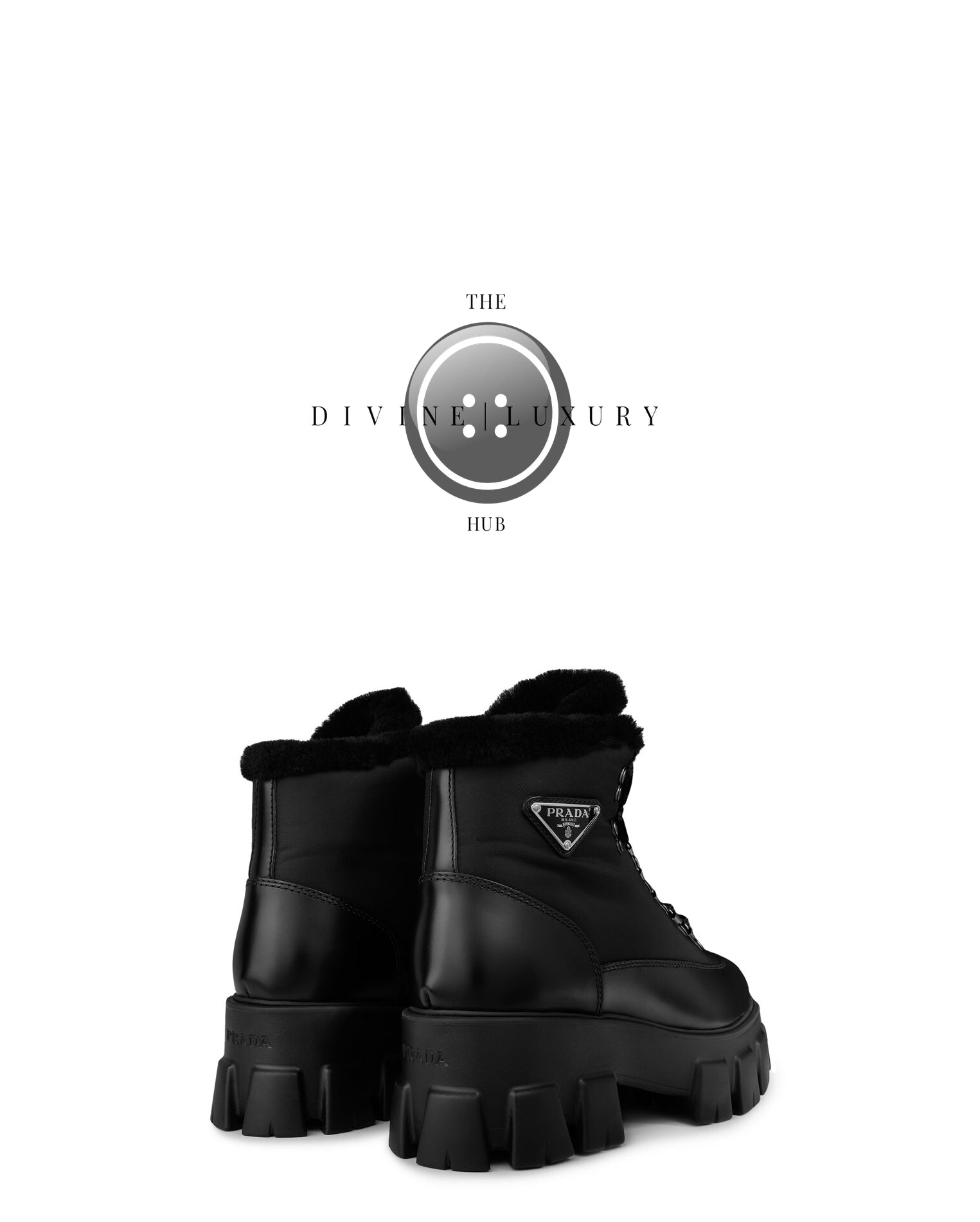 LUXURY HUB PRADA MONOLITH BIKER BOOTS