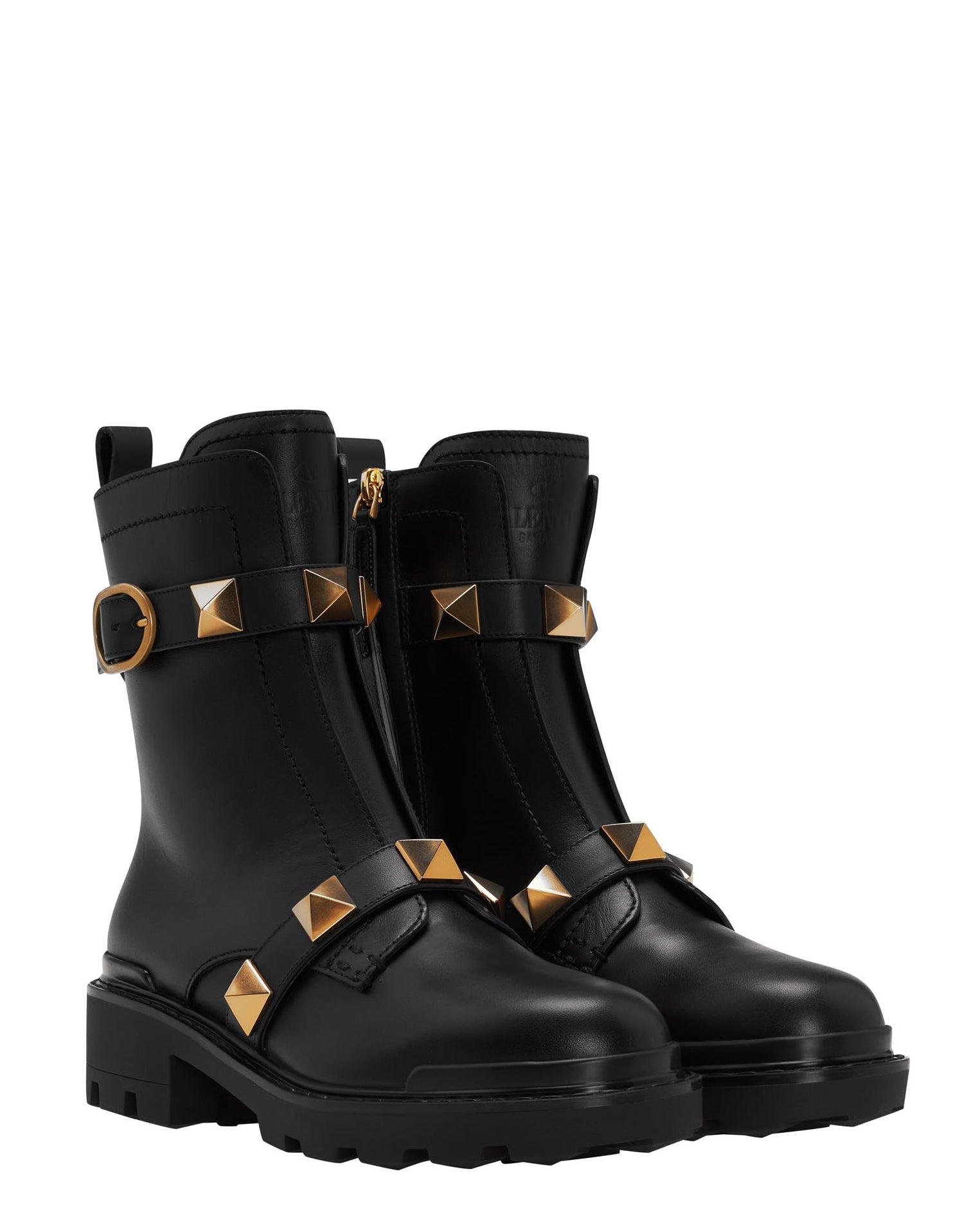 LUXURY HUB VALENTINO GARAVANI ROMAN STUD COMBAT BOOTS