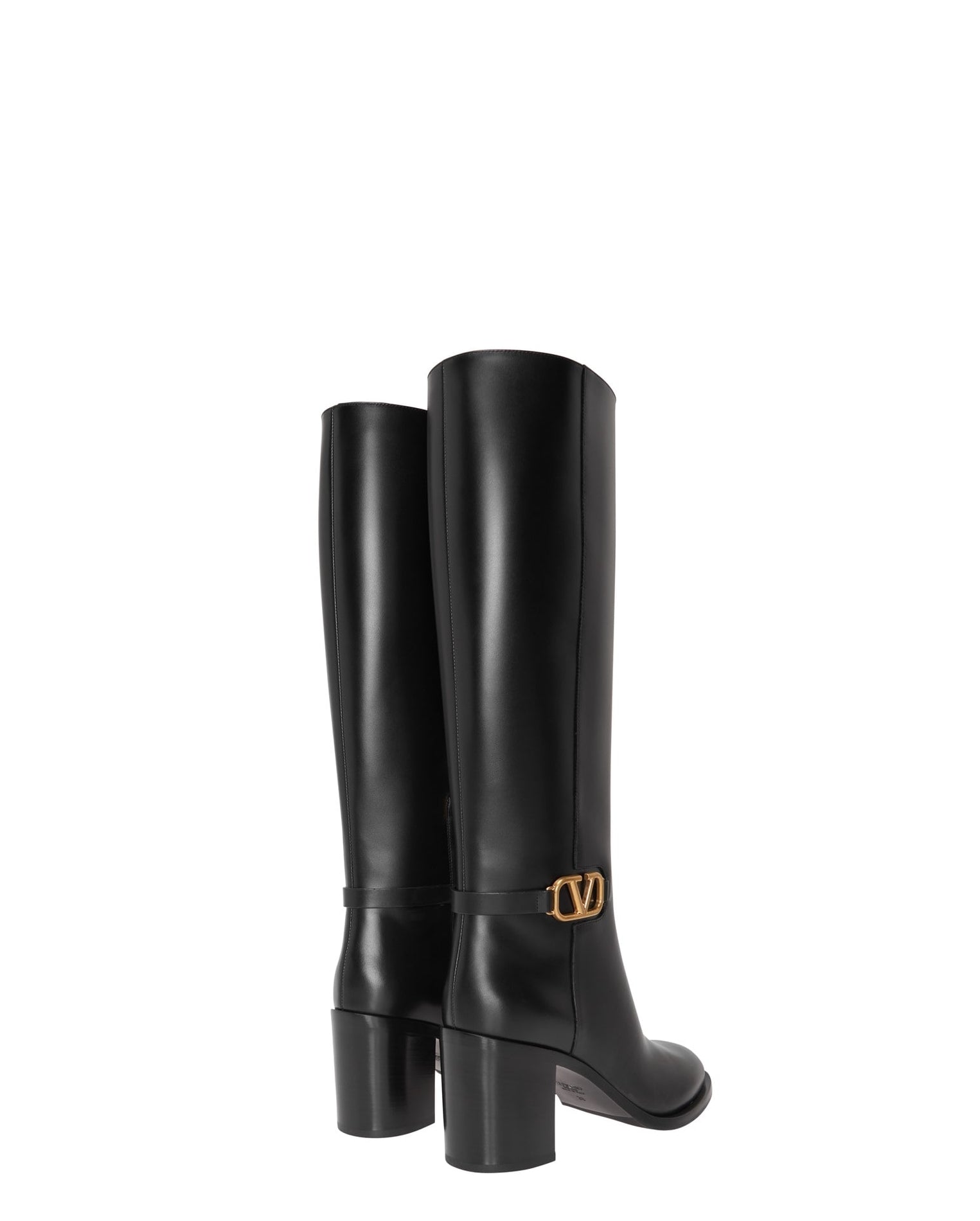 LUXURY HUB VALENTINO GARAVANI V LOGO KNEE HIGH BOOTS