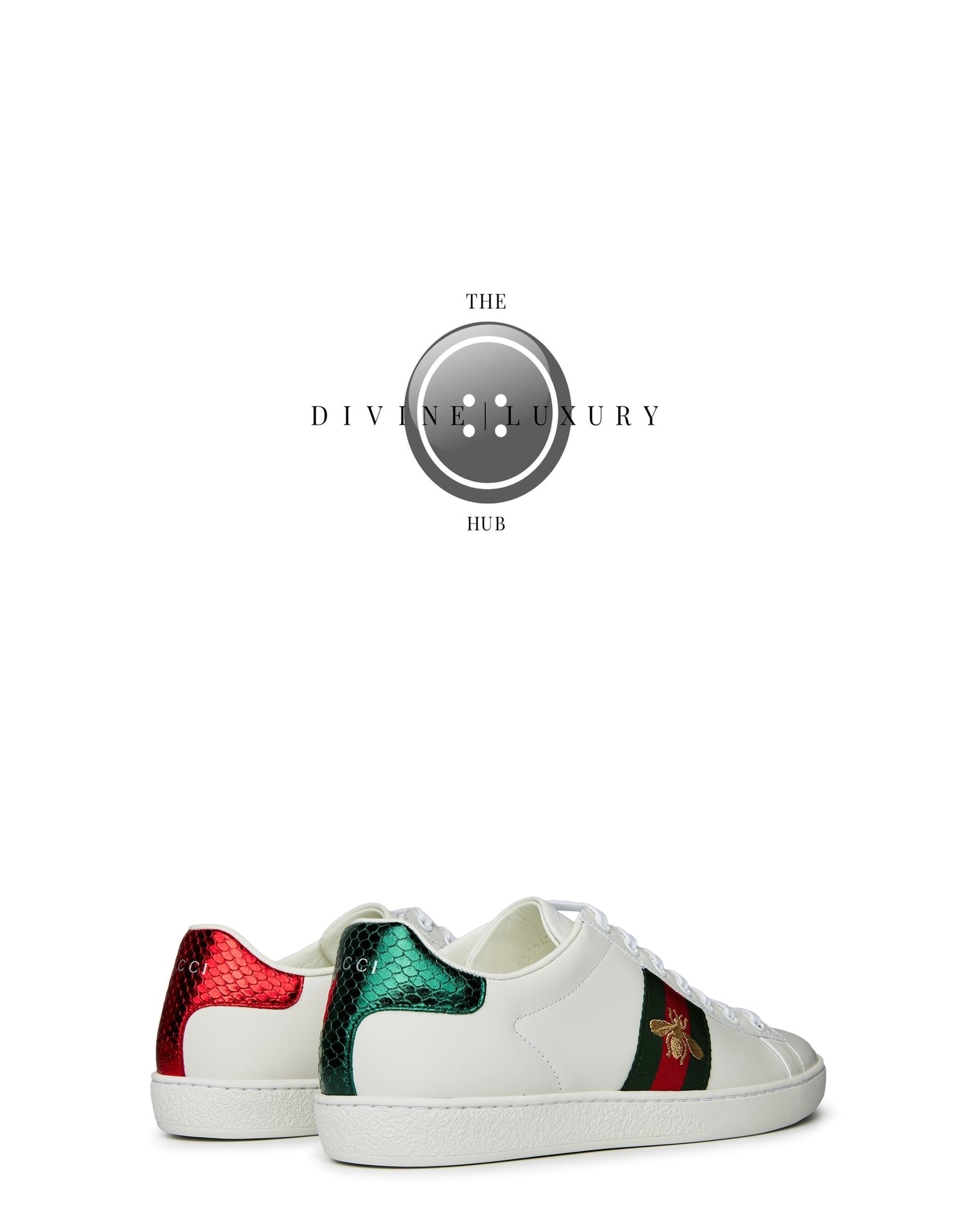 LUXURY HUB GUCCI ACE TRAINERS WITH BEE