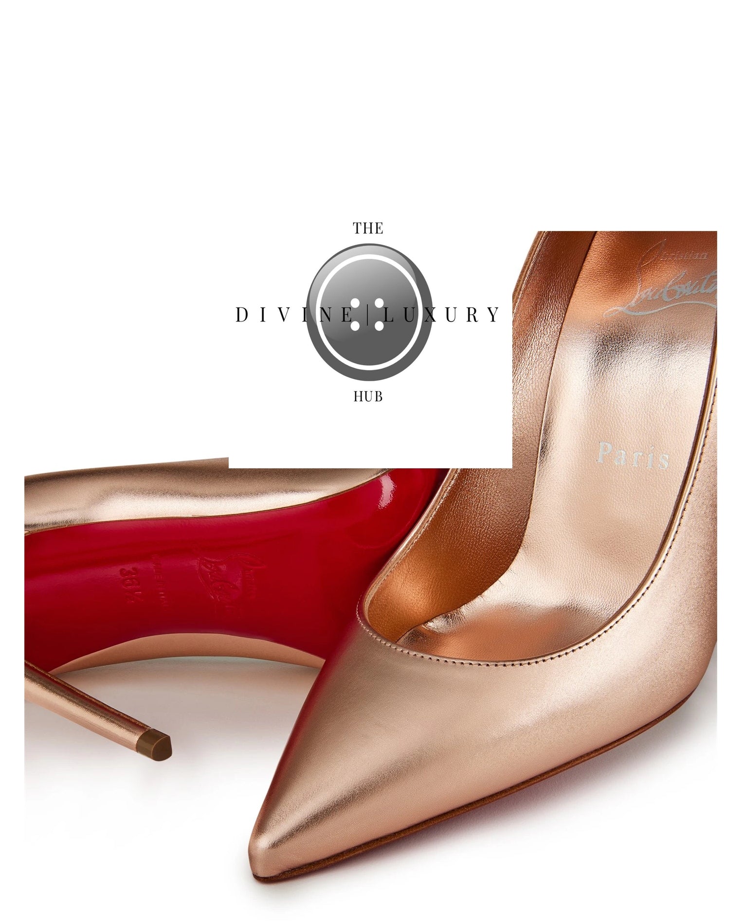 LUXURY HUB CHRISTIAN LOUBOUTIN KATE PATENT HEELS