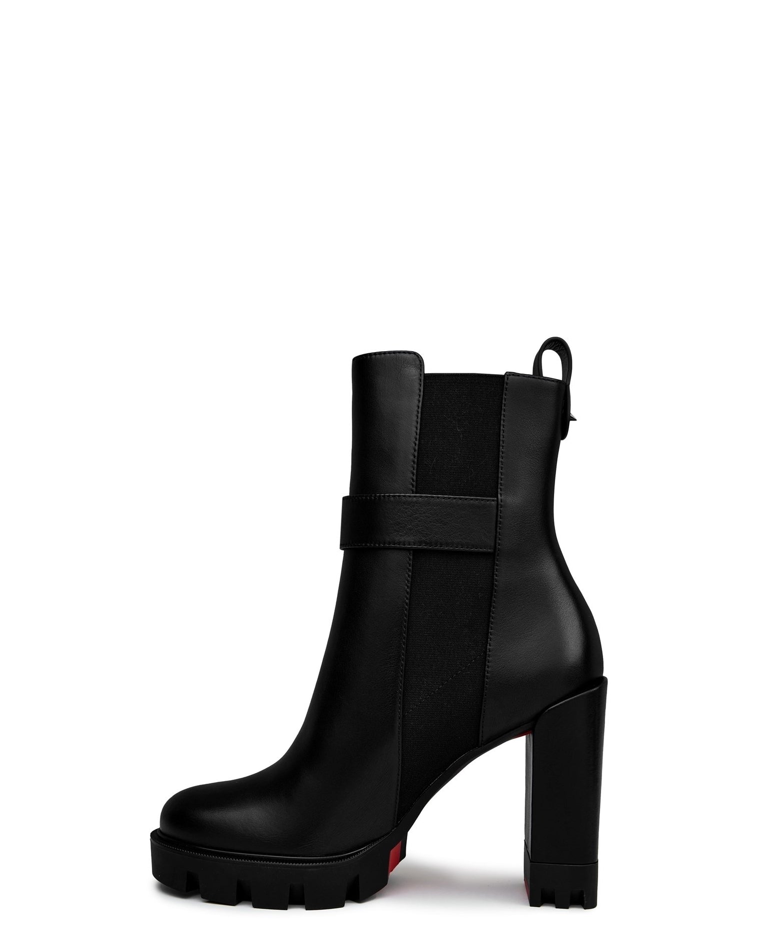 LUXURY HUB CHRISTIAN LOUBOUTIN CL CHELSEA LUG 100MM LOW BOOTS