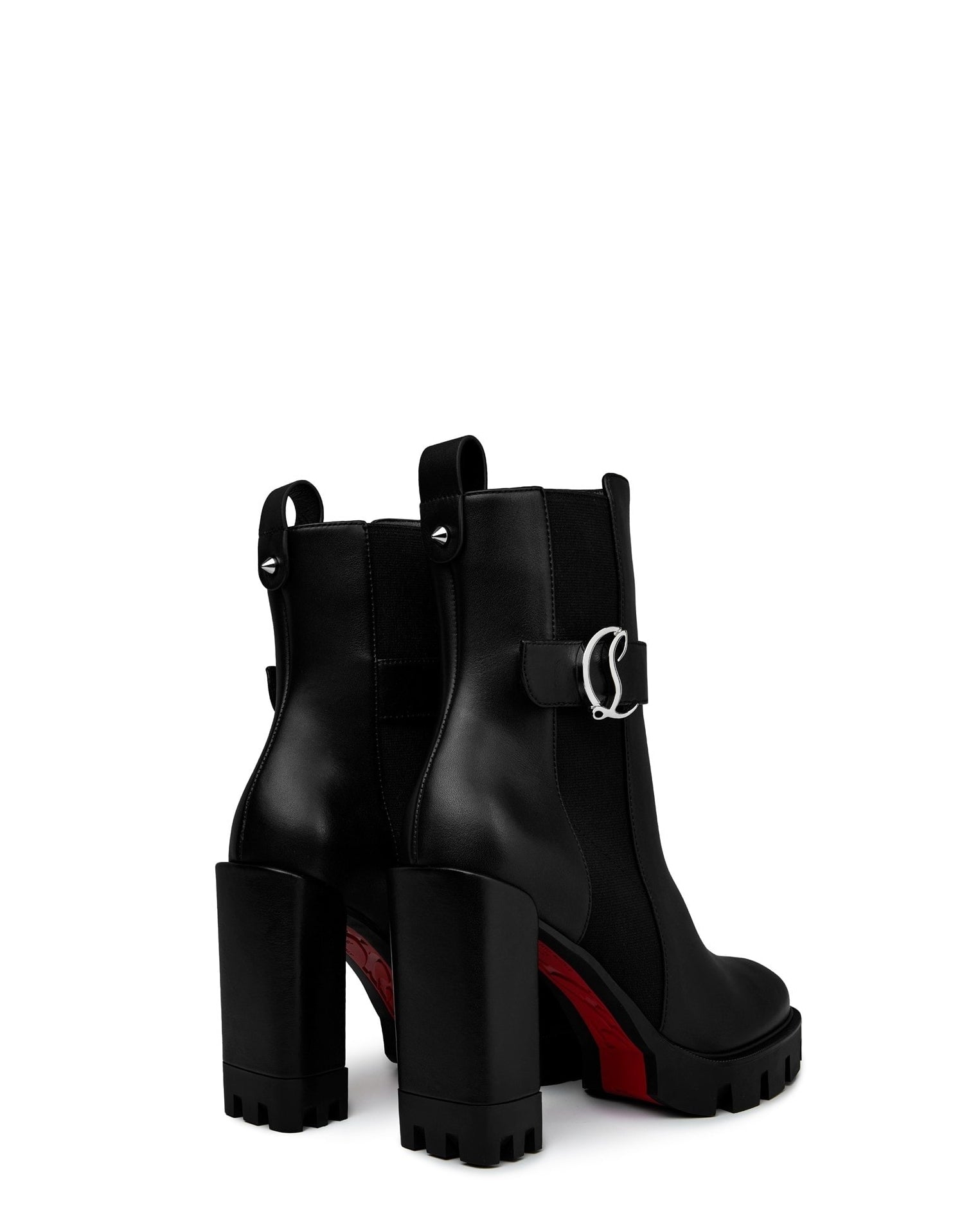 LUXURY HUB CHRISTIAN LOUBOUTIN CL CHELSEA LUG 100MM LOW BOOTS