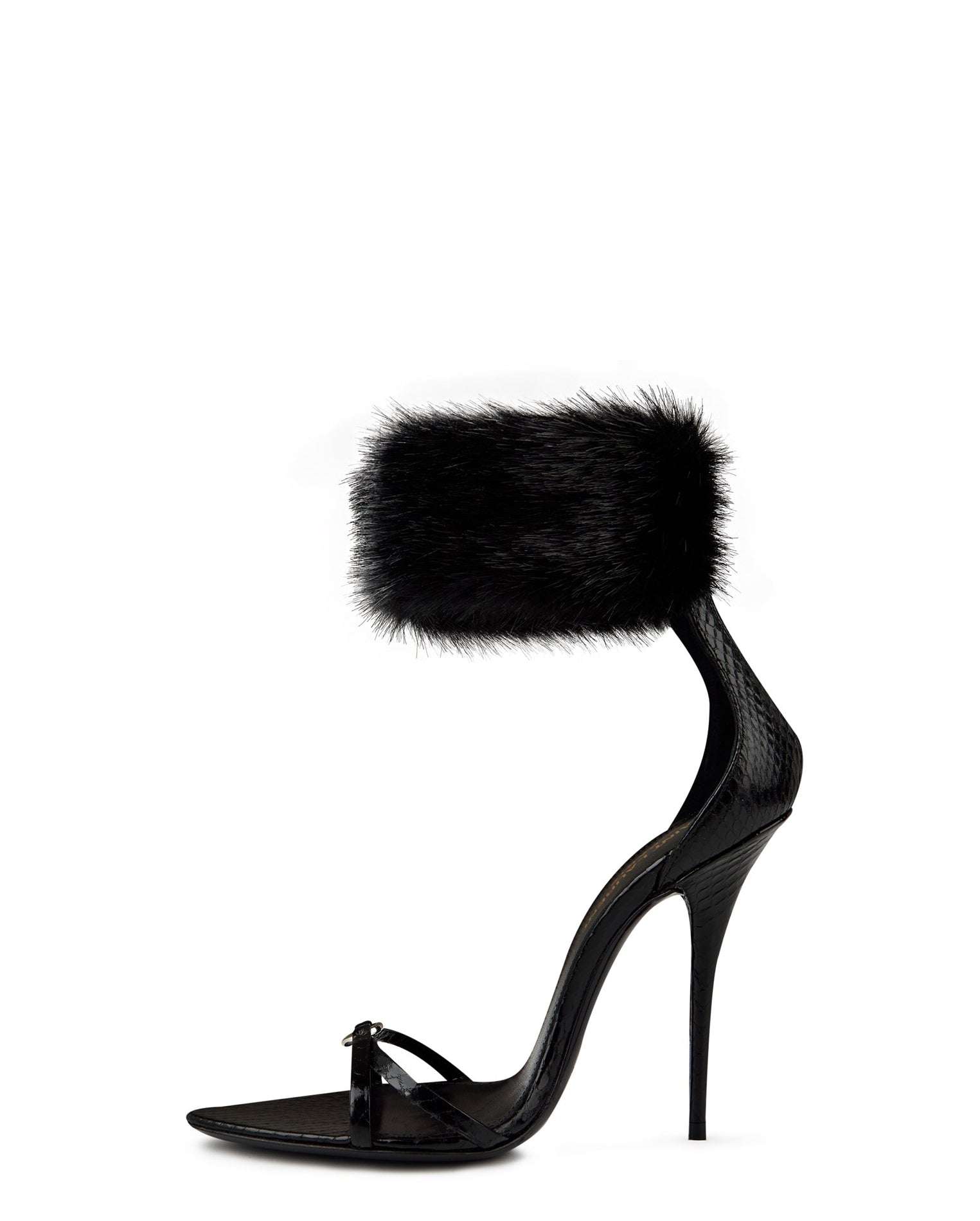 LUXURY HUB SAINT LAURENT SATINE HEELED PUMPS
