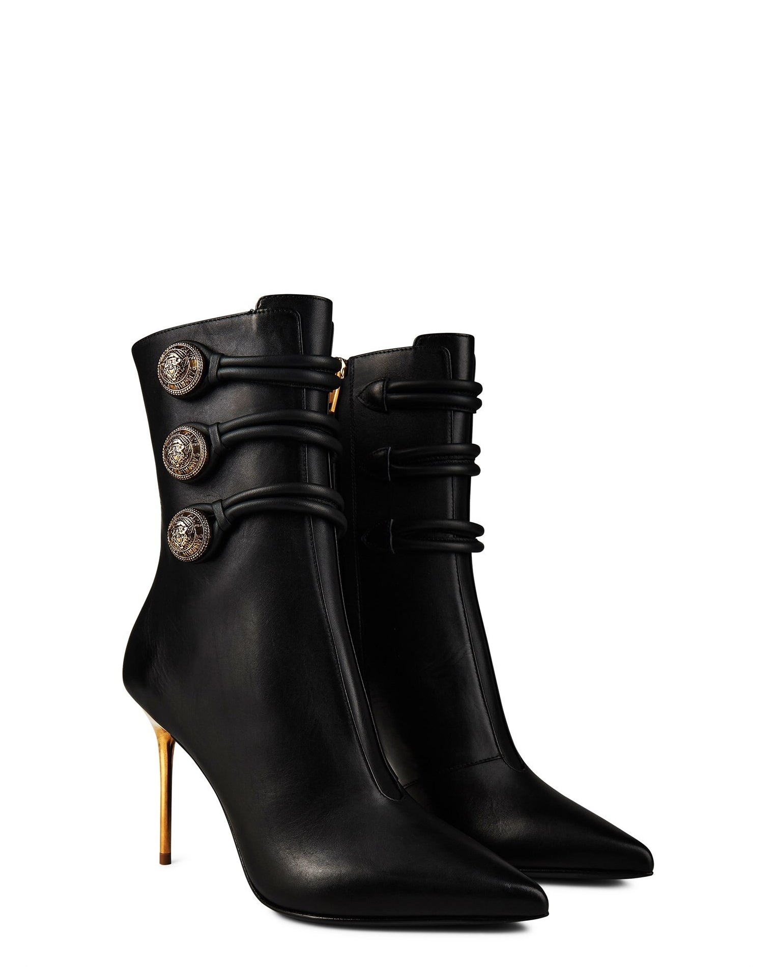 LUXURY HUB BALMAIN ALMA ANKLE BOOTS