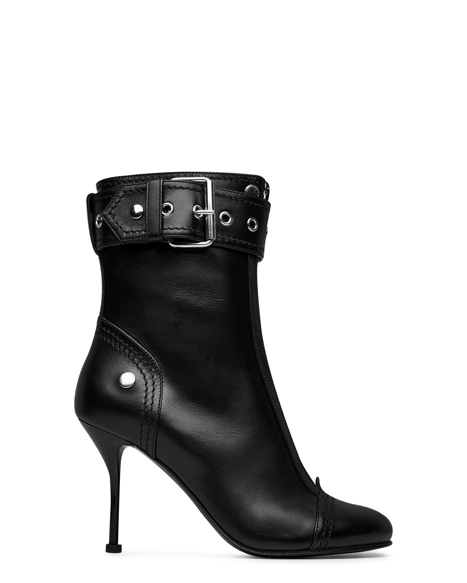 LUXURY HUB ALEXANDER MCQUEEN HEELED BIKER BOOTS