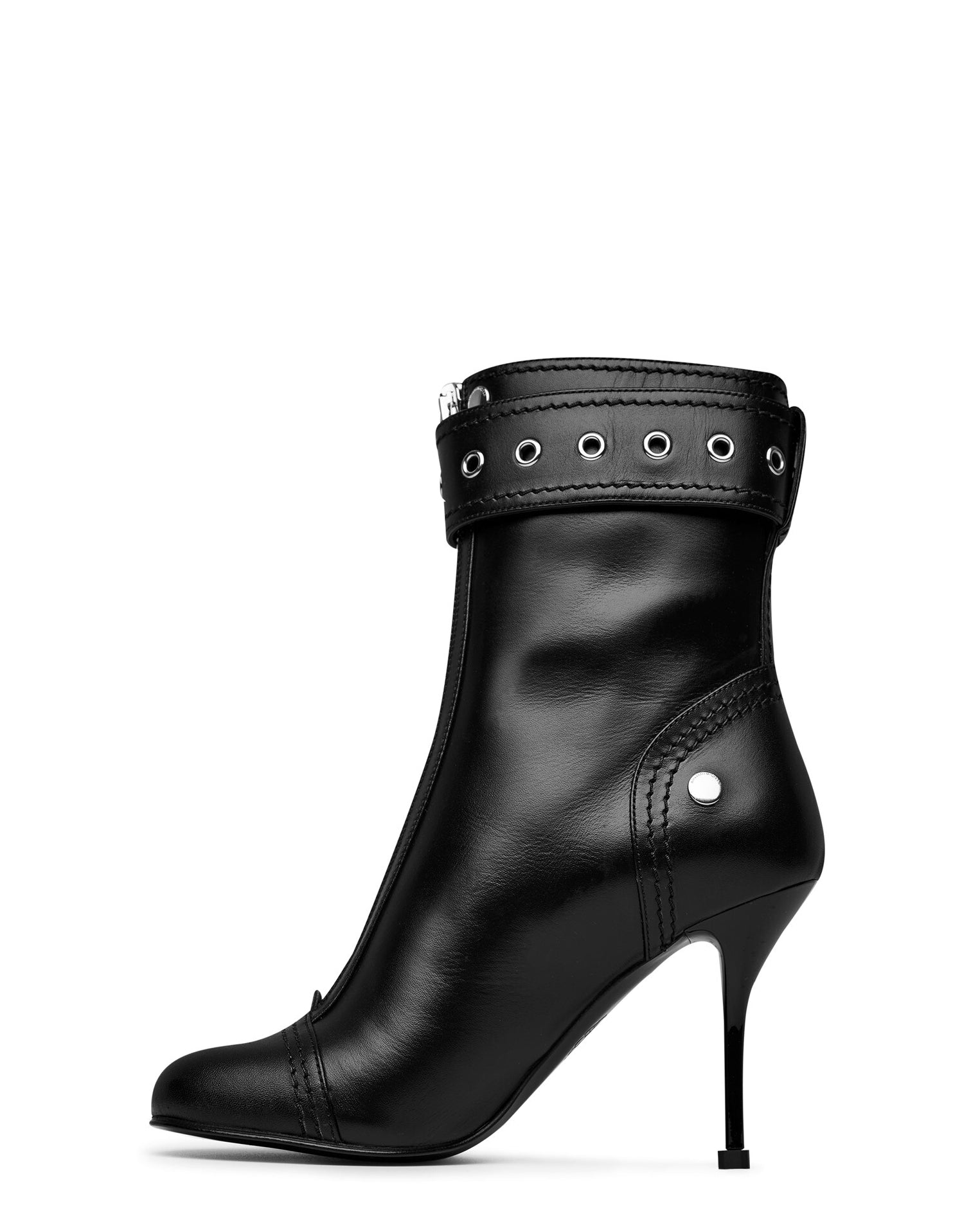 LUXURY HUB ALEXANDER MCQUEEN HEELED BIKER BOOTS