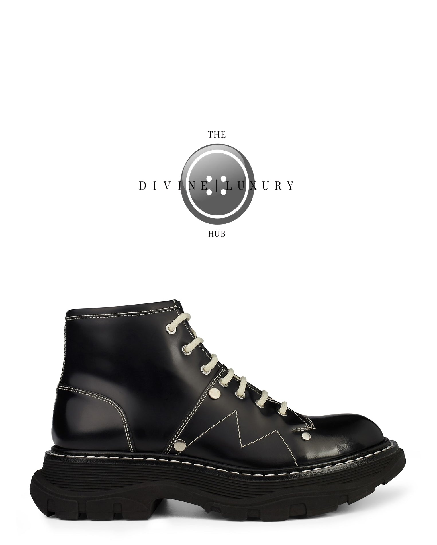 LUXURY HUB ALEXANDER MCQUEEN TREAD SLICK BOOTS