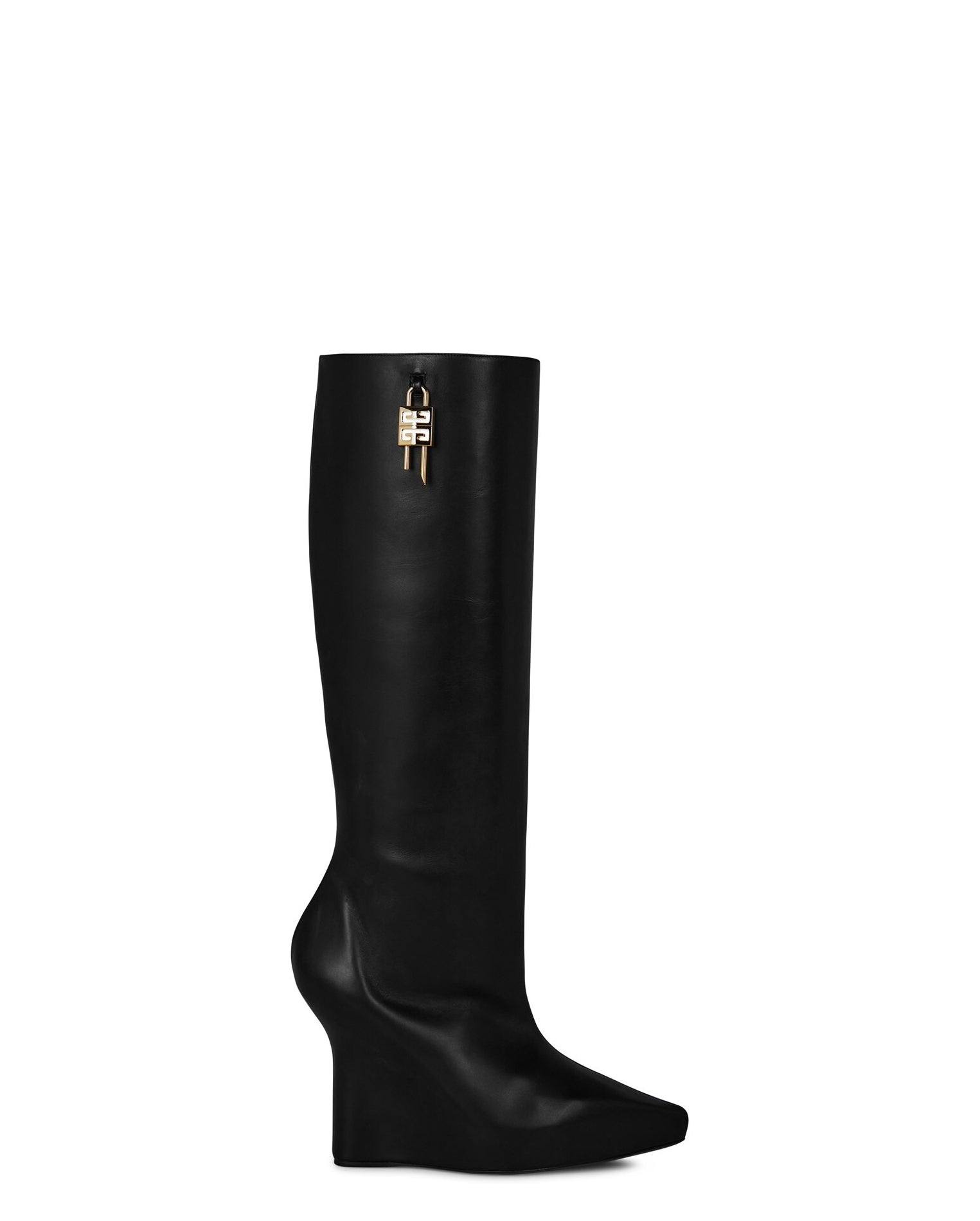 LUXURY HUB GIVENCHY G LOCK WEDGE HIGH BOOTS