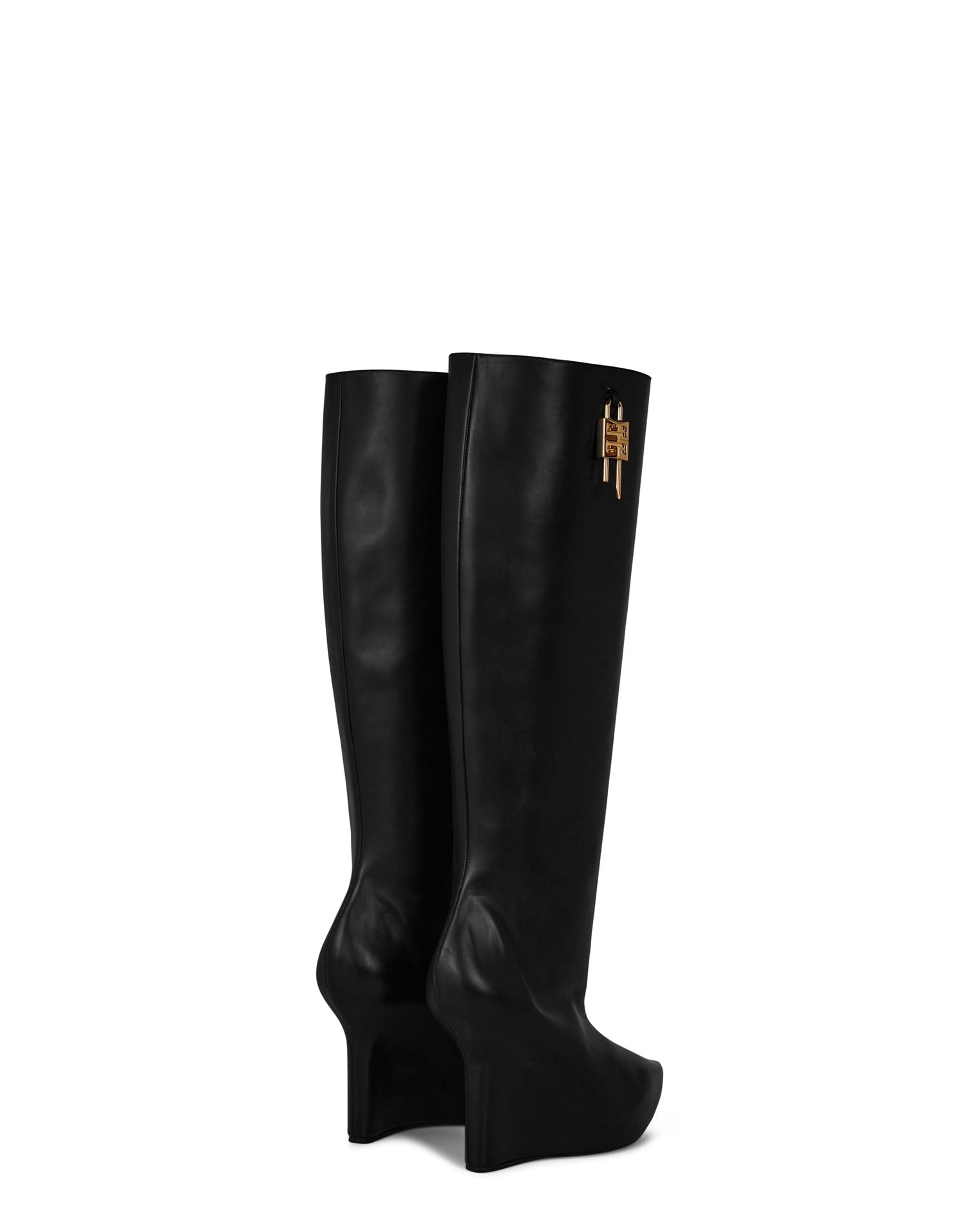 LUXURY HUB GIVENCHY G LOCK WEDGE HIGH BOOTS