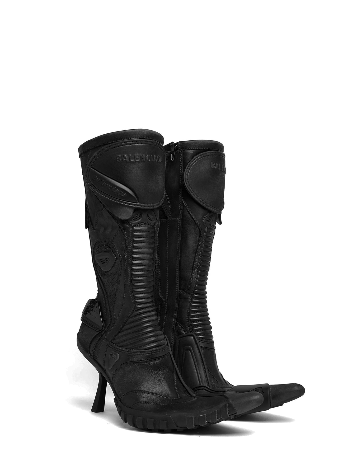 LUXURY HUB BALENCIAGA BIKER 90MM LEATHER BOOT