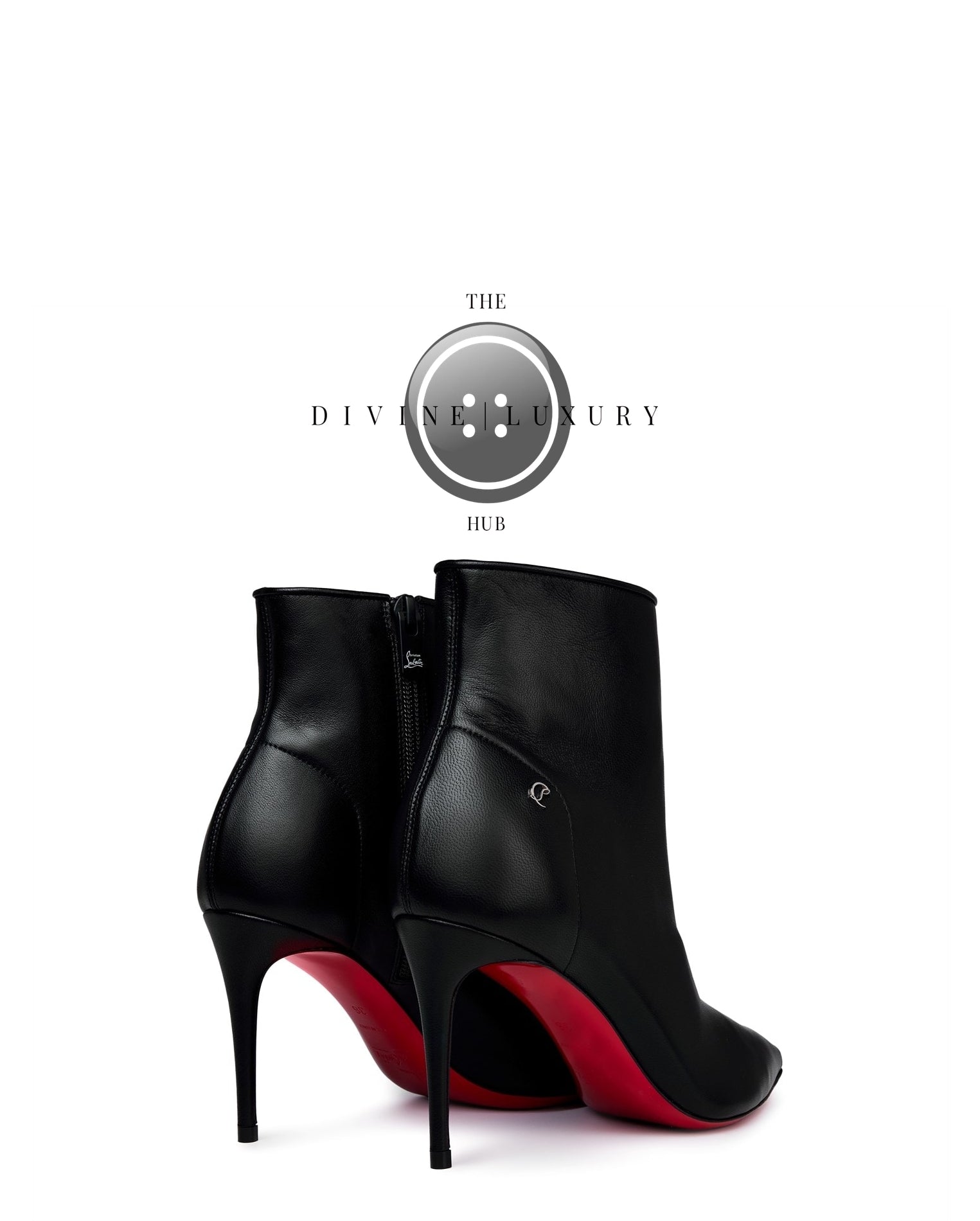 LUXURY HUB CHRISTIAN LOUBOUTIN SPORTY KATE 85MM LEATHER ANKLE BOOTS