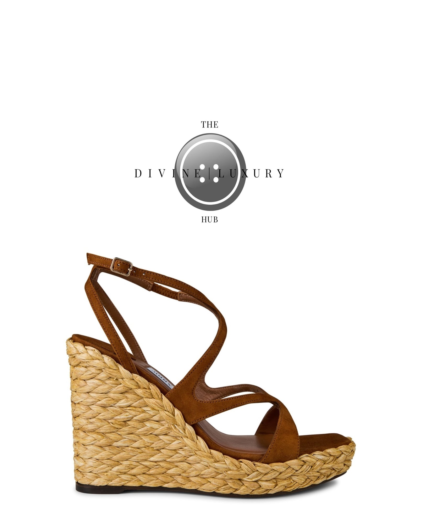 LUXURY HUB JIMMY CHOO AYLA LEATHER WEDGE