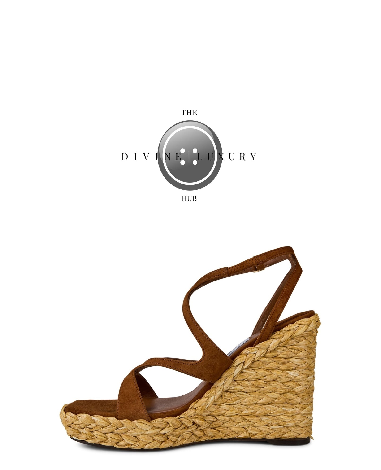 LUXURY HUB JIMMY CHOO AYLA LEATHER WEDGE