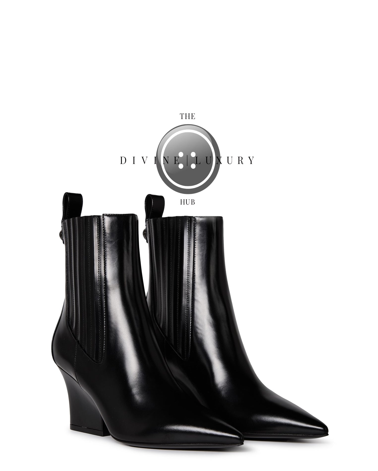 LUXURY HUB VALENTINO GARAVANI VLOGO LOCKETTE BEATLE BOOTS