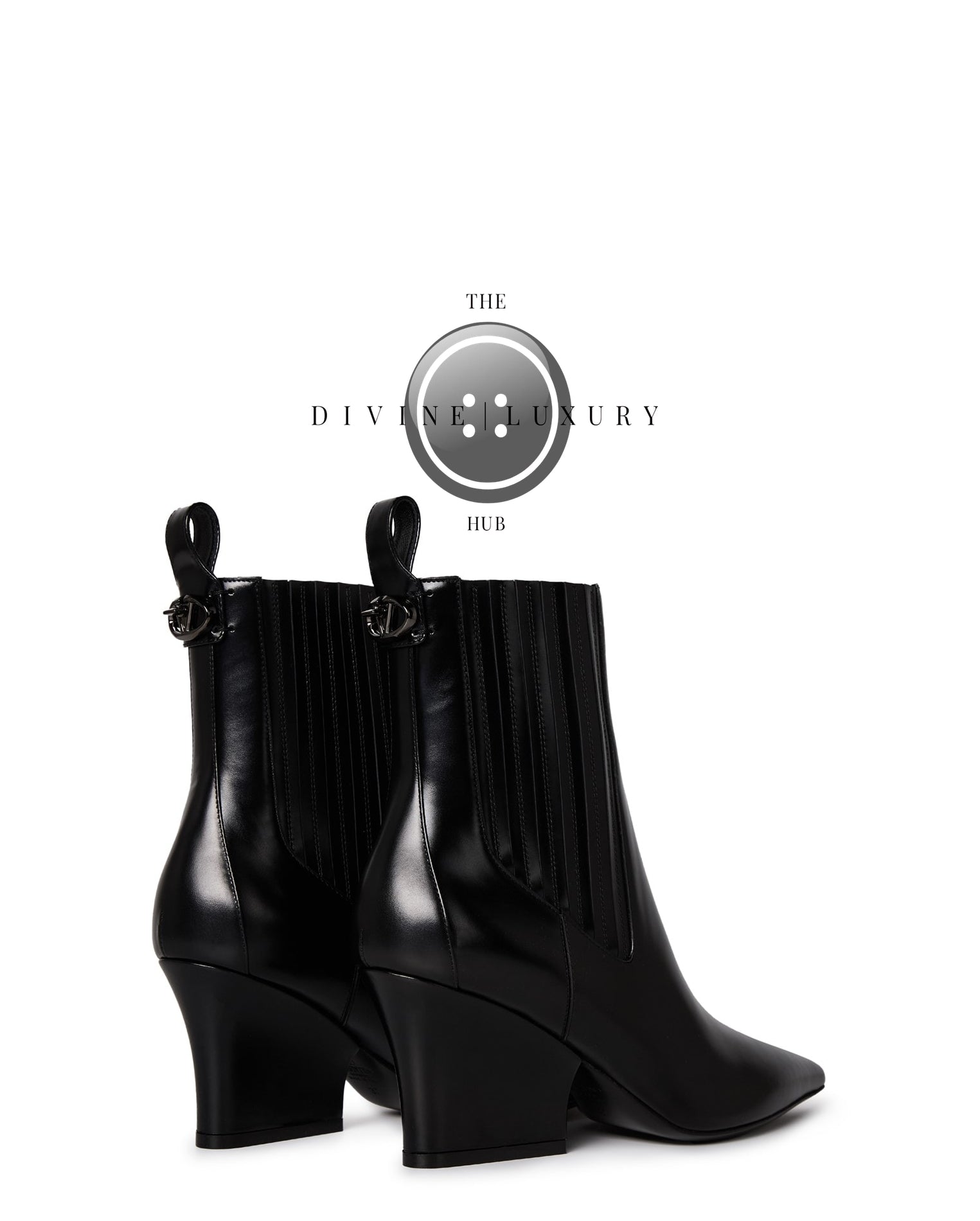 LUXURY HUB VALENTINO GARAVANI VLOGO LOCKETTE BEATLE BOOTS