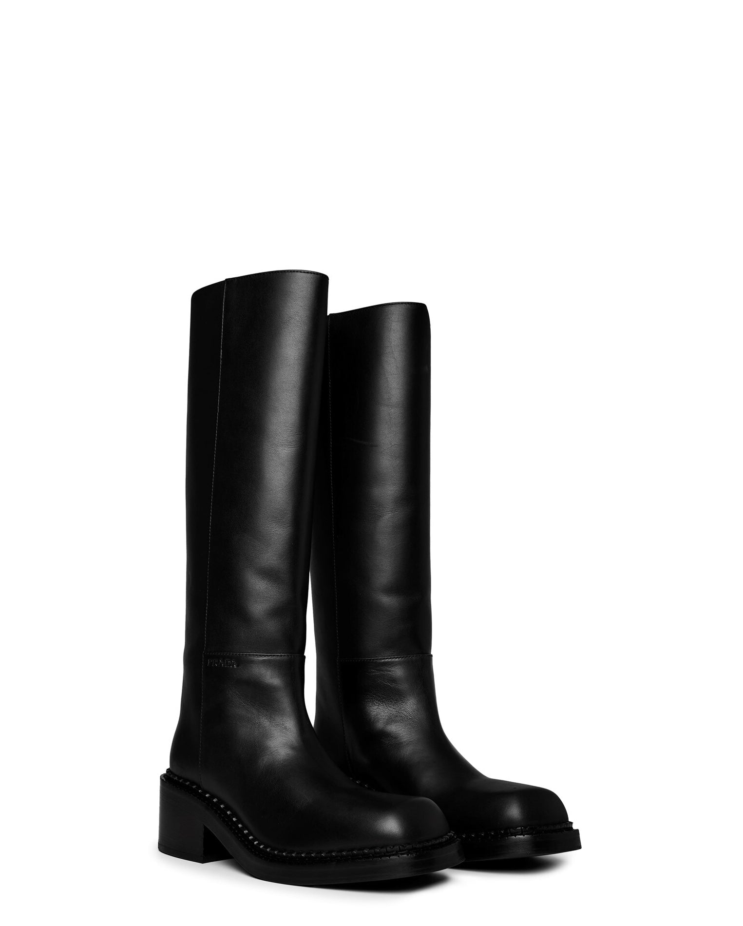 LUXURY HUB PRADA LEATHER BOOTS