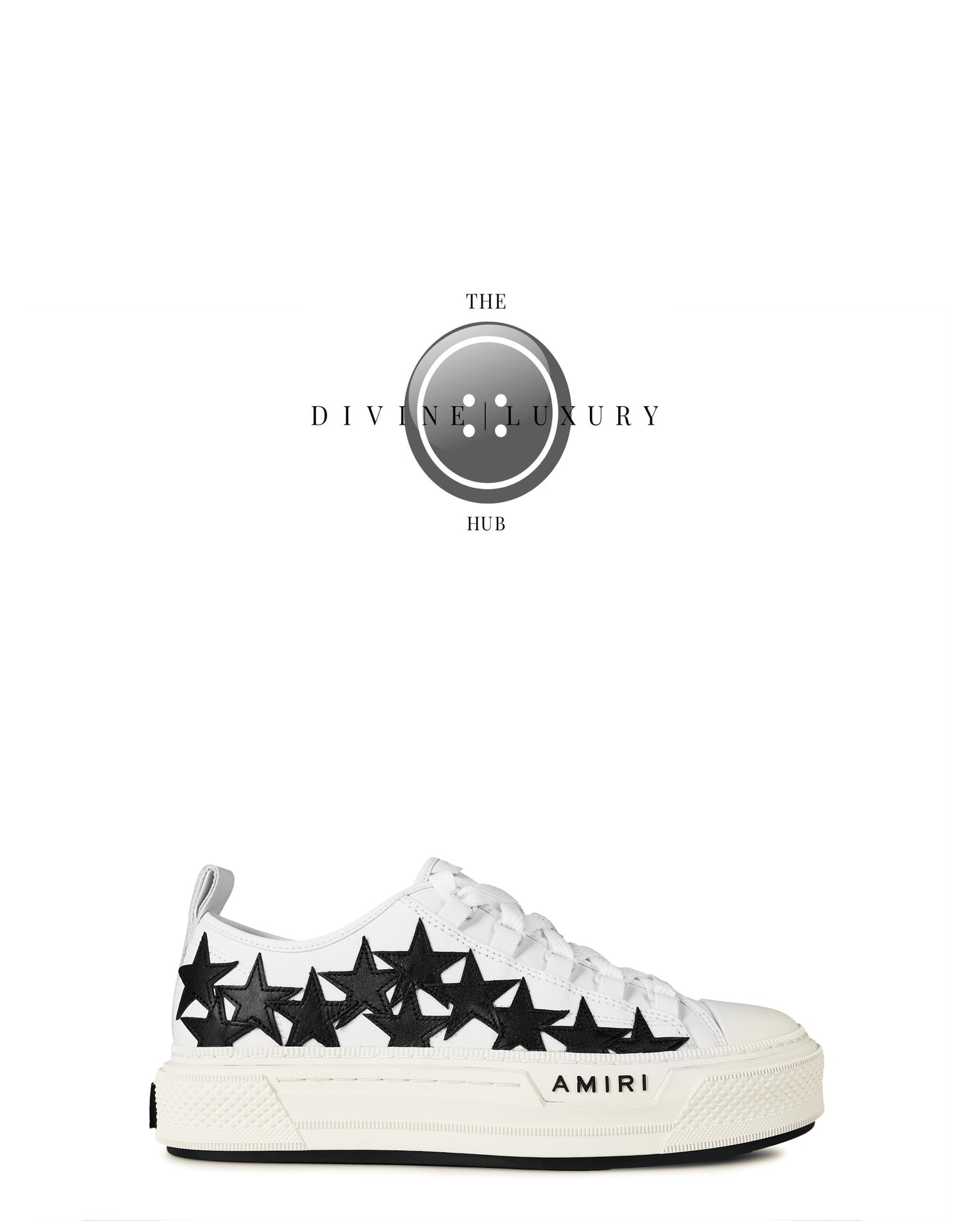 LUXURY HUB AMIRI STARS COURT CANVAS SNEAKERS