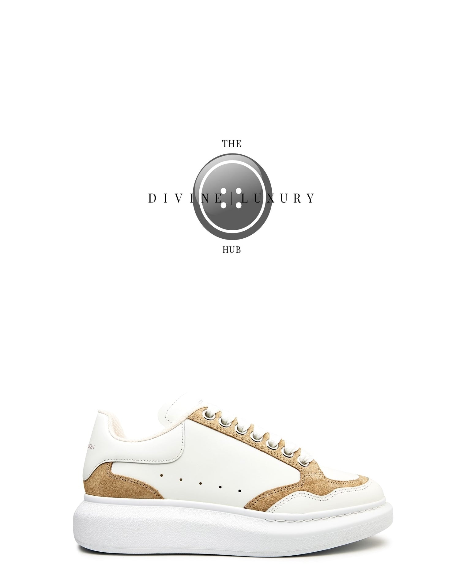 LUXURY HUB ALEXANDER MCQUEEN TWO TONE OVERSIZED SNEAKERS