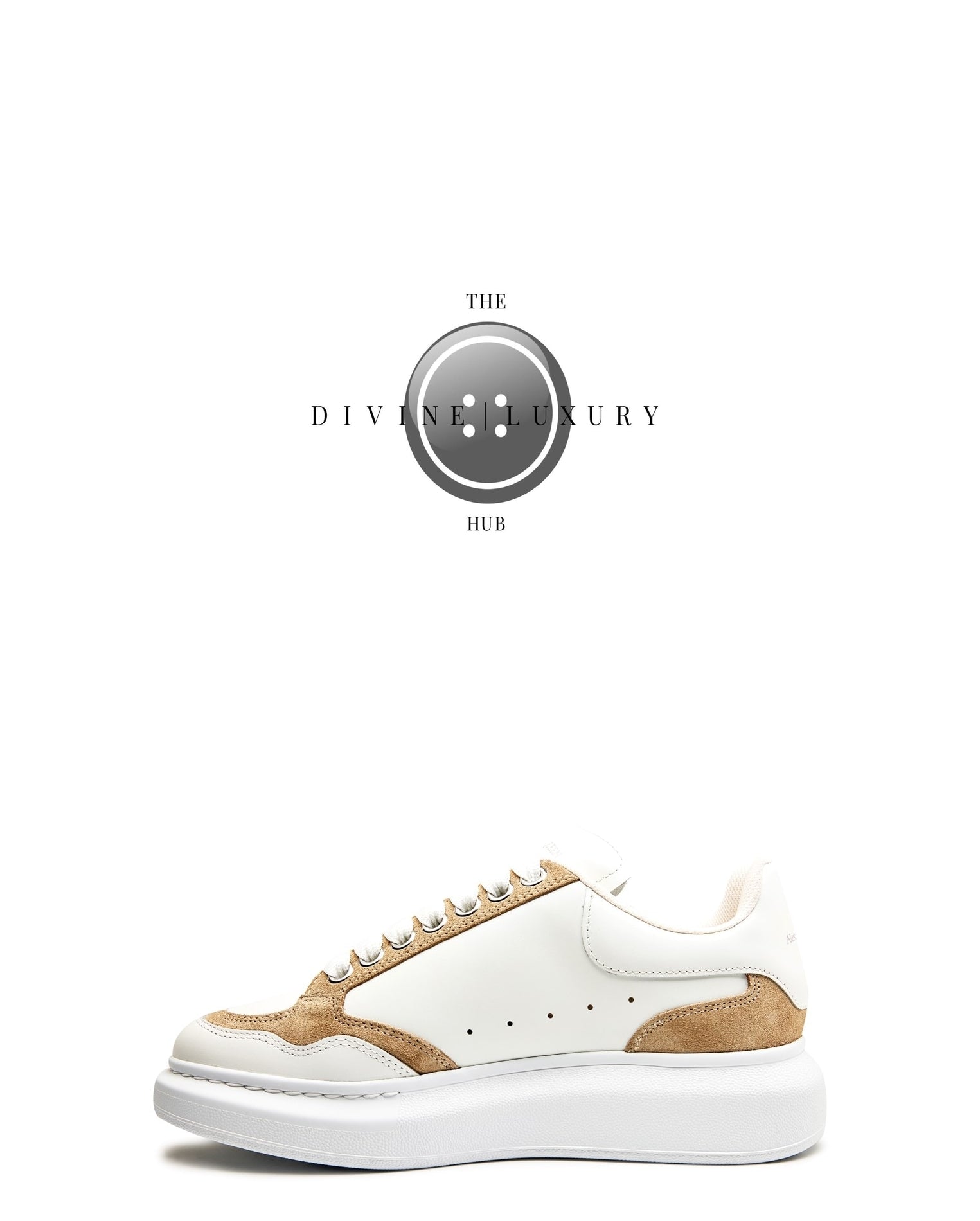 LUXURY HUB ALEXANDER MCQUEEN TWO TONE OVERSIZED SNEAKERS