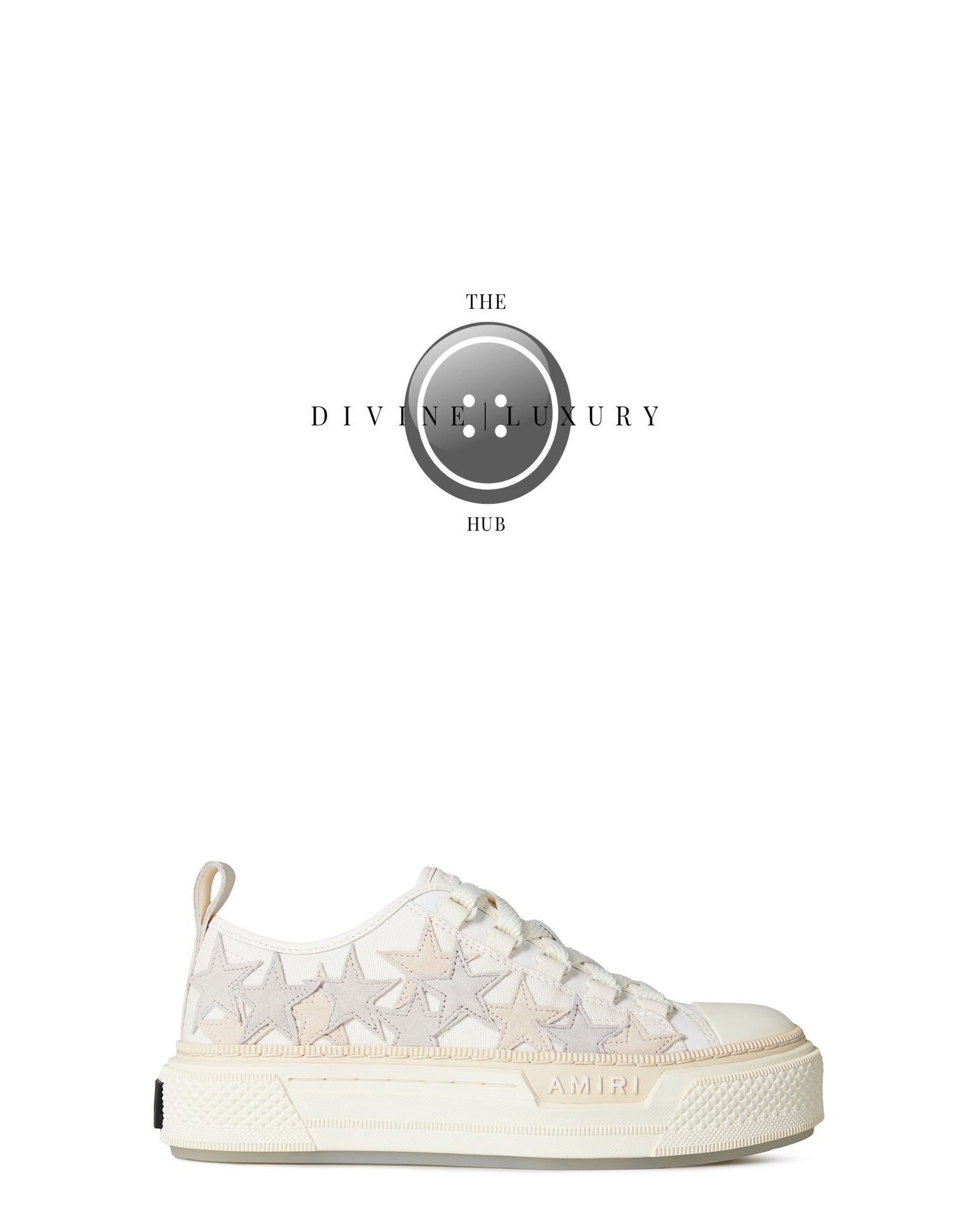 LUXURY HUB AMIRI STARS COURT LOW TRAINERS