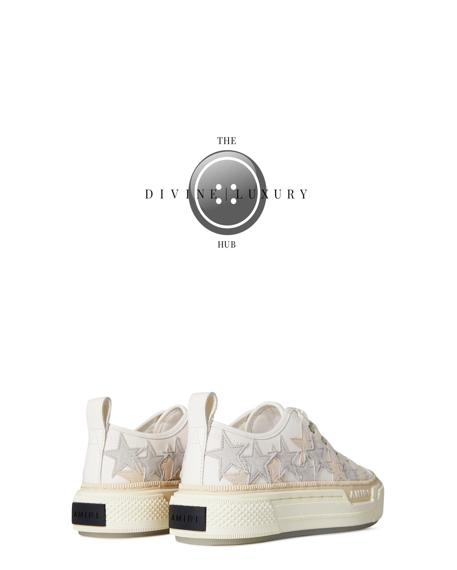 LUXURY HUB AMIRI STARS COURT LOW TRAINERS