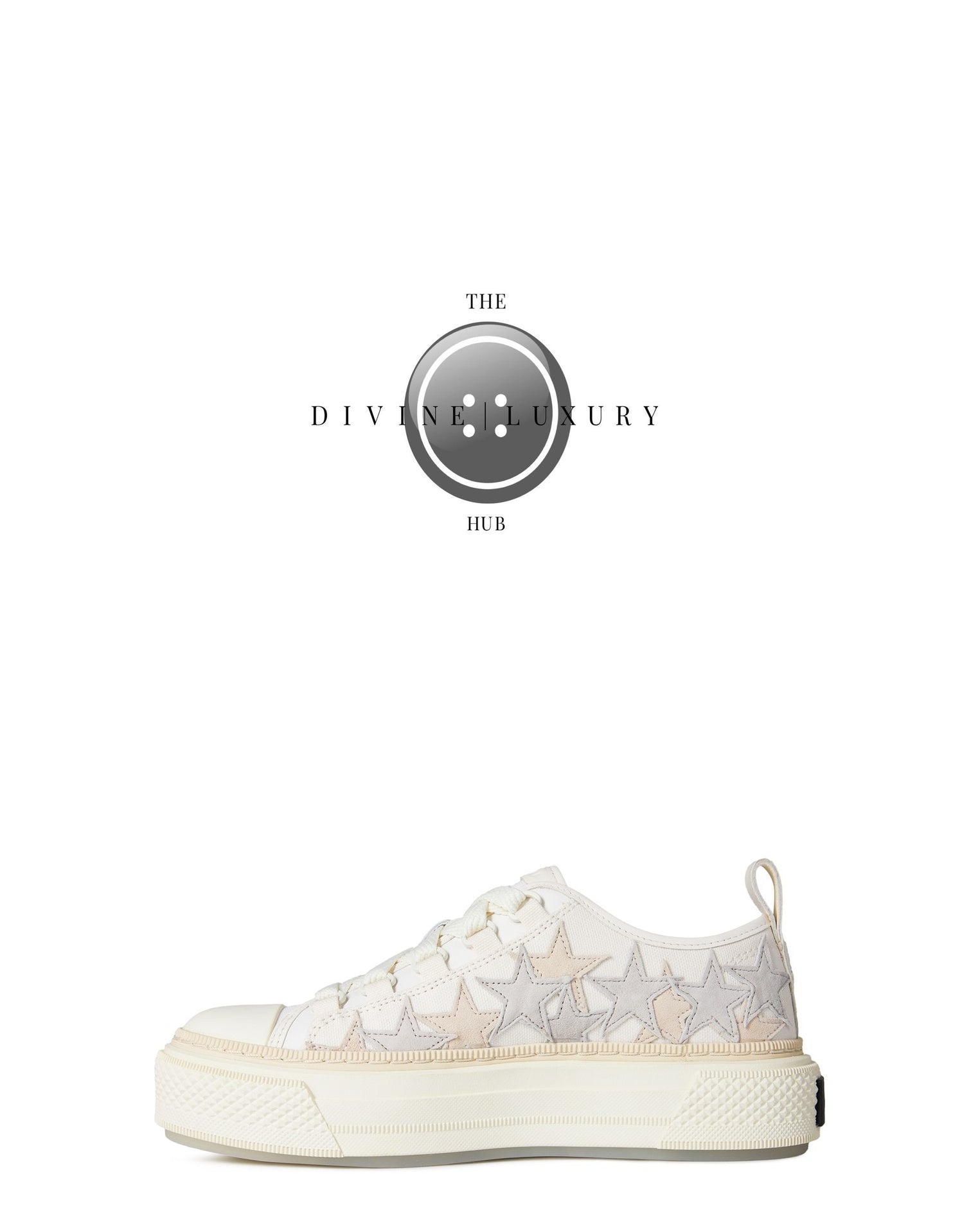 LUXURY HUB AMIRI STARS COURT LOW TRAINERS