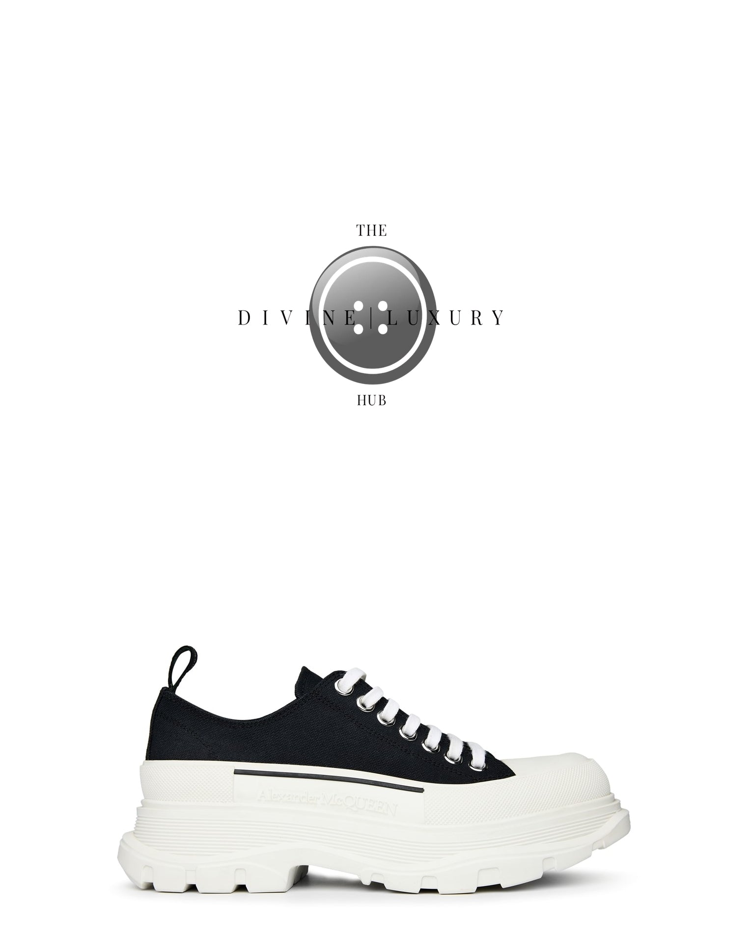 LUXURY HUB ALEXANDER MCQUEEN TREAD SLICK LOW TRAINERS