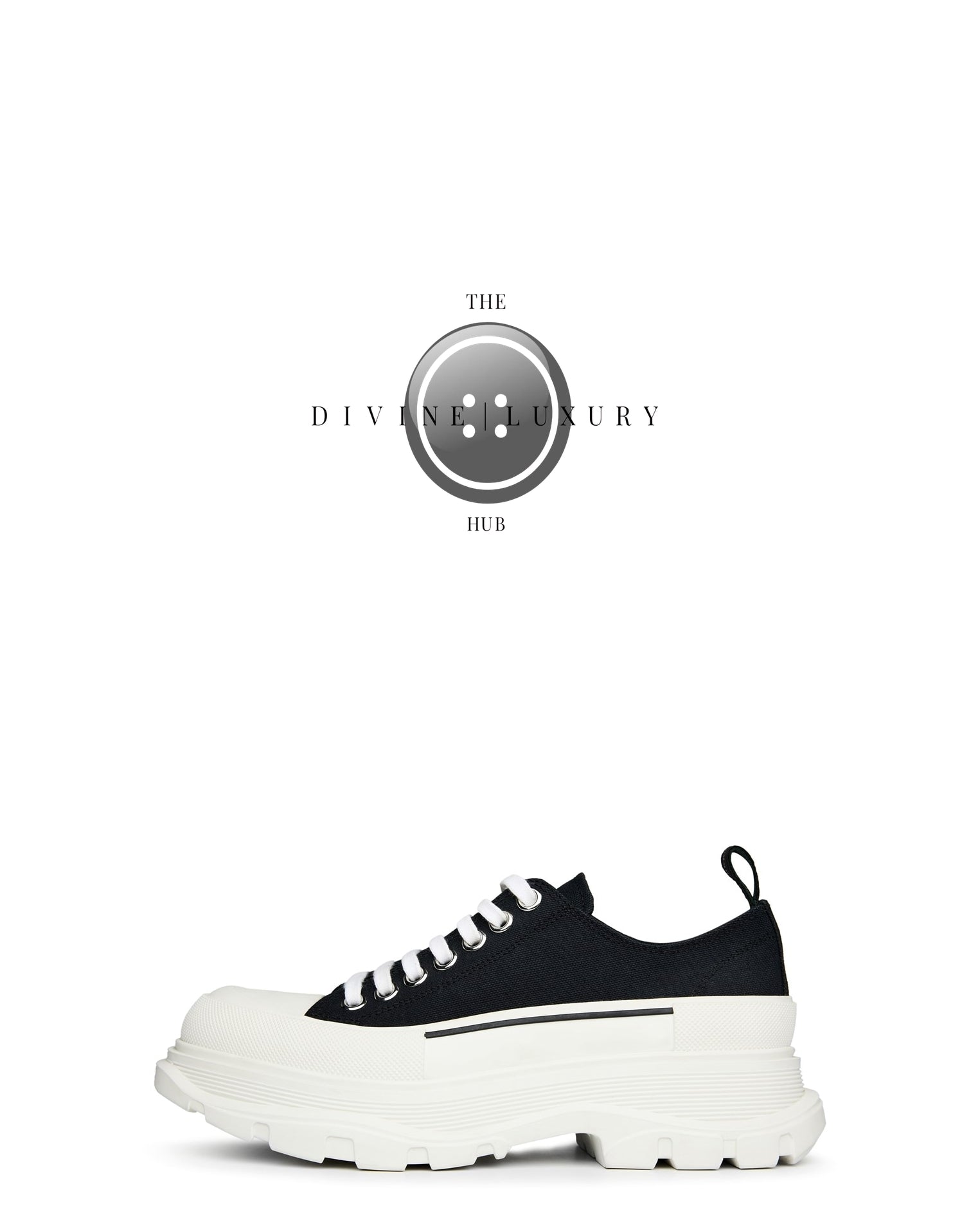 LUXURY HUB ALEXANDER MCQUEEN TREAD SLICK LOW TRAINERS