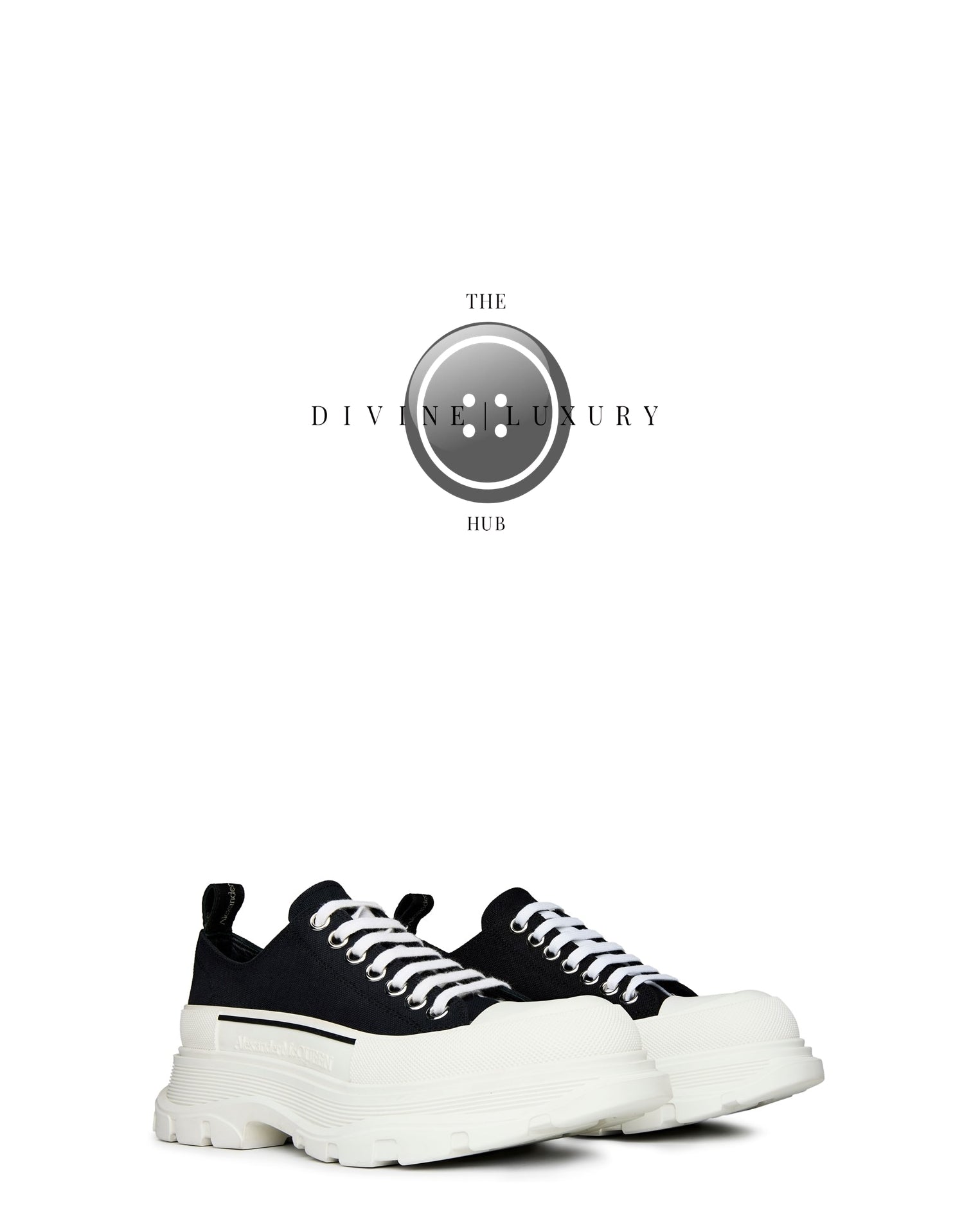 LUXURY HUB ALEXANDER MCQUEEN TREAD SLICK LOW TRAINERS