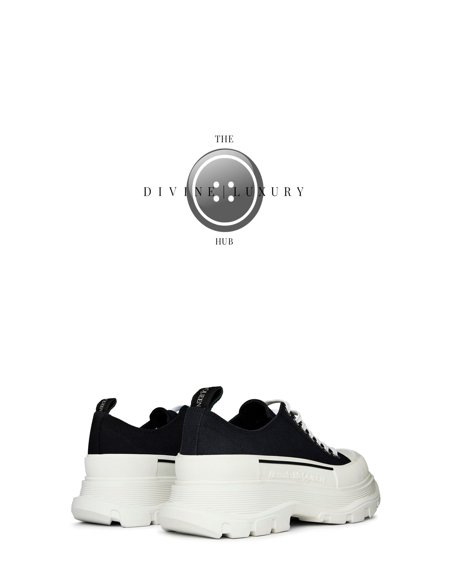 LUXURY HUB ALEXANDER MCQUEEN TREAD SLICK LOW TRAINERS