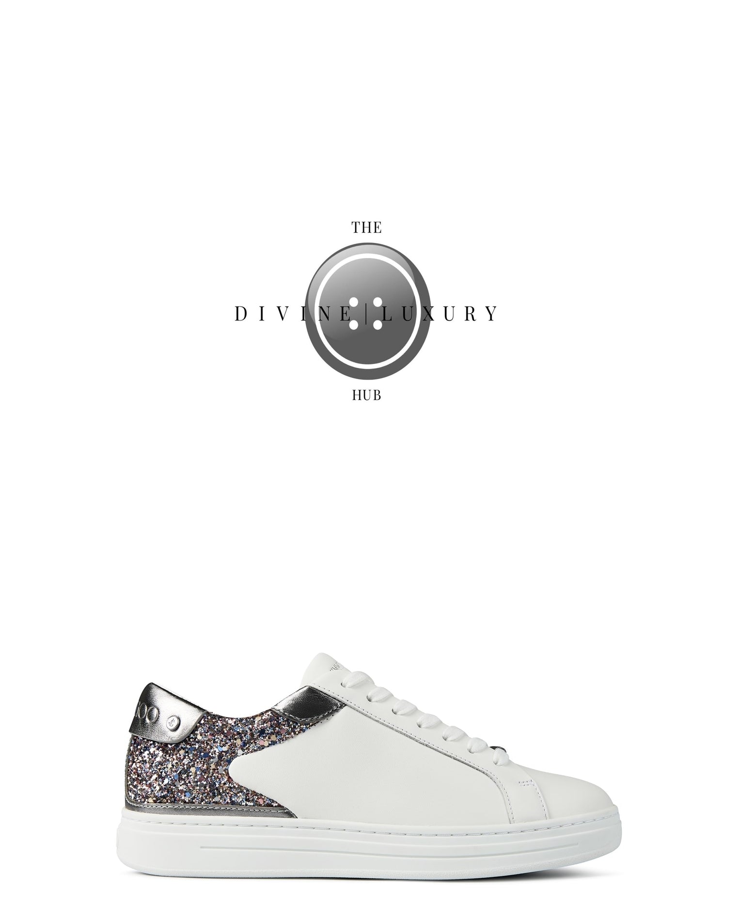 LUXURY HUB JIMMY CHOO ROME LACE UP SNEAKERS