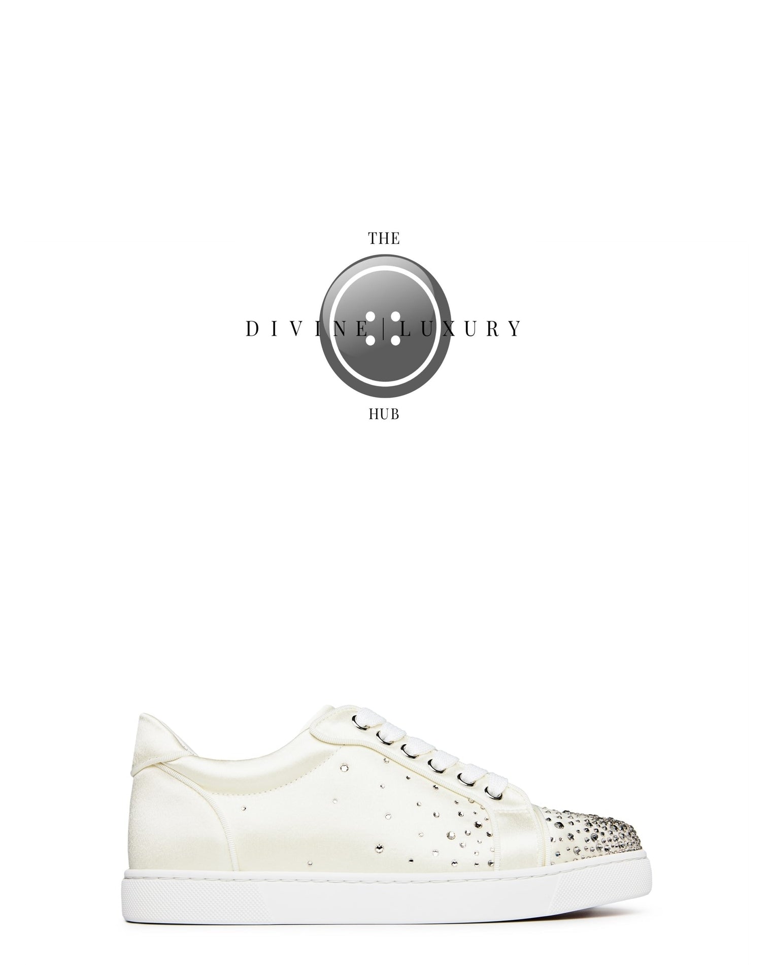 LUXURY HUB CHRISTIAN LOUBOUTIN DEGRAVIEIRA STRASS SNEAKERS