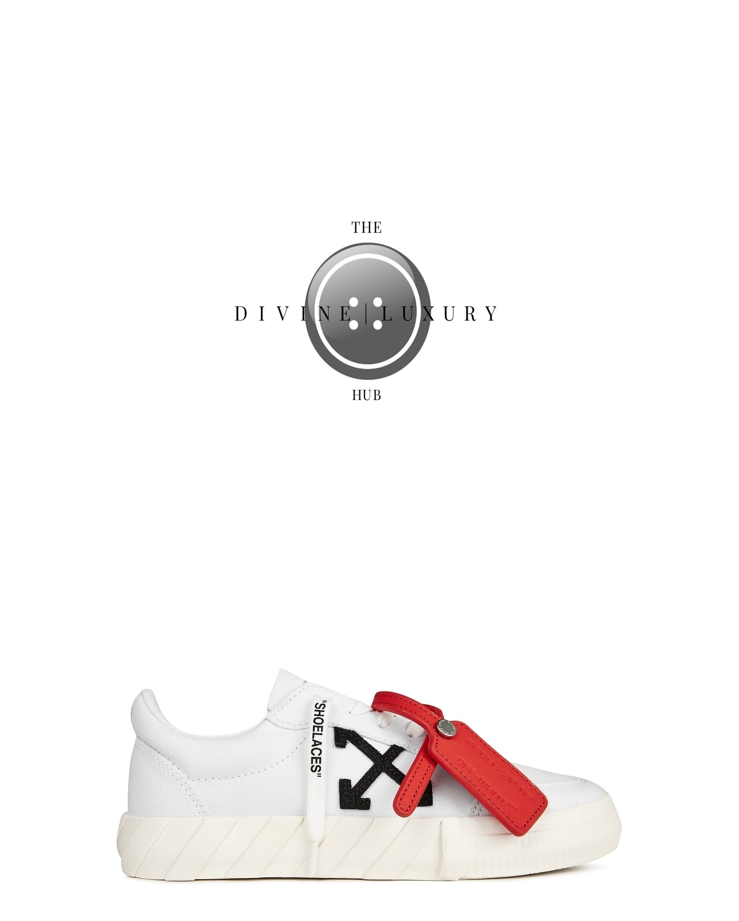 LUXURY HUB OFF WHITE LOW VULCANIZED CANVAS TRAINERS