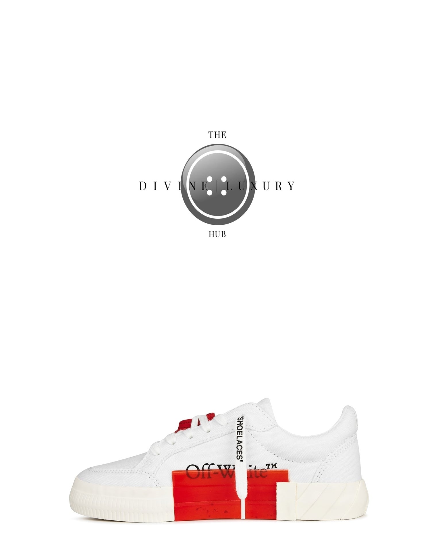 LUXURY HUB OFF WHITE LOW VULCANIZED CANVAS TRAINERS