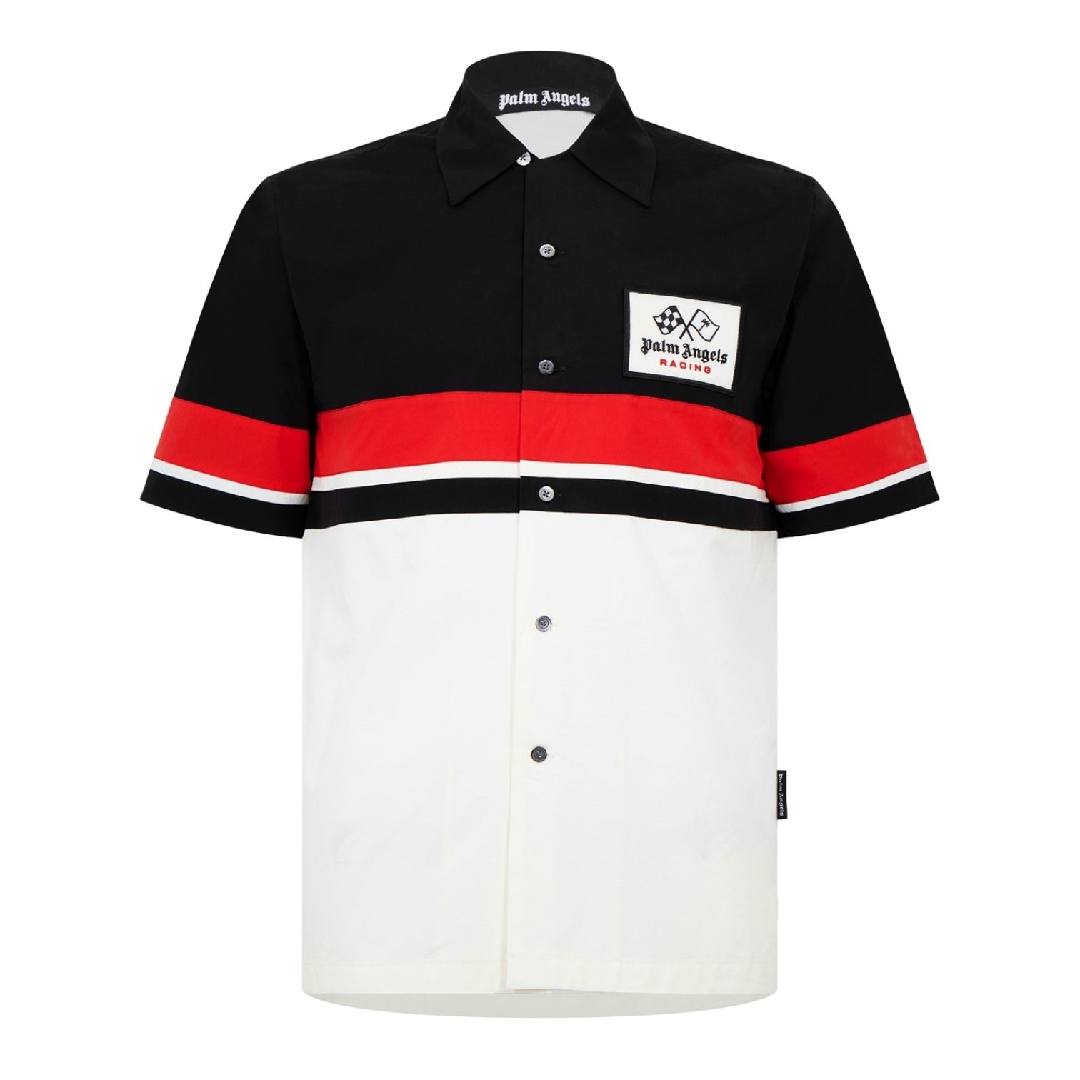 LUXURY HUB PALM ANGELS PALM RACE SHORT SLEEVE SHIRT